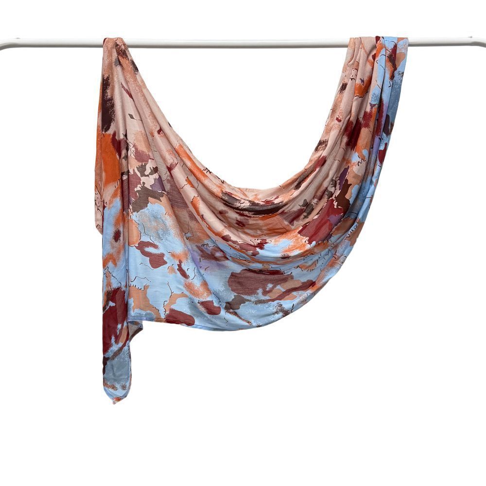 Printed Modal Hijab - Multi-blue