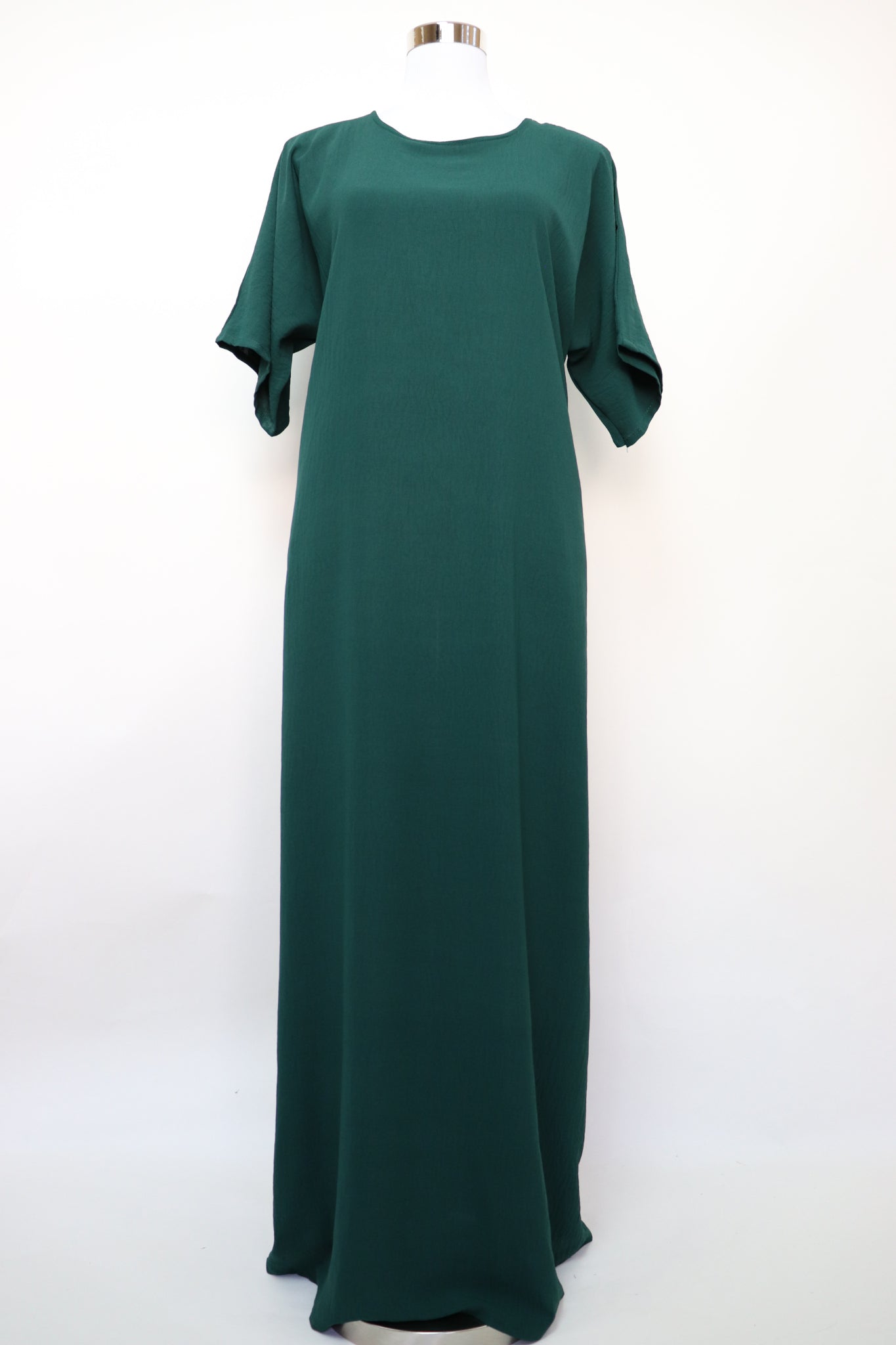 3 Piece Set Open Kimono Abaya - Emerald
