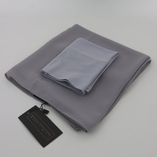 Premium Chiffon Hijab and Undercap Set - Light Gray