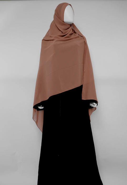 XL Premium Chiffon Hijab - Apricot