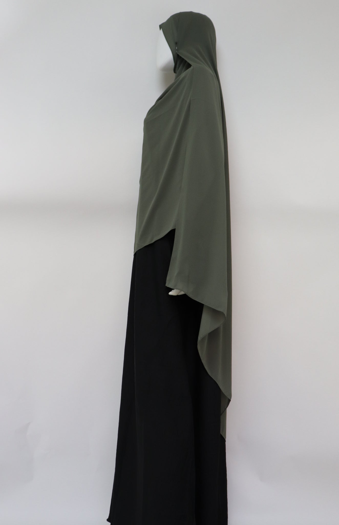 XL Premium Chiffon Hijab - Deep Khaki