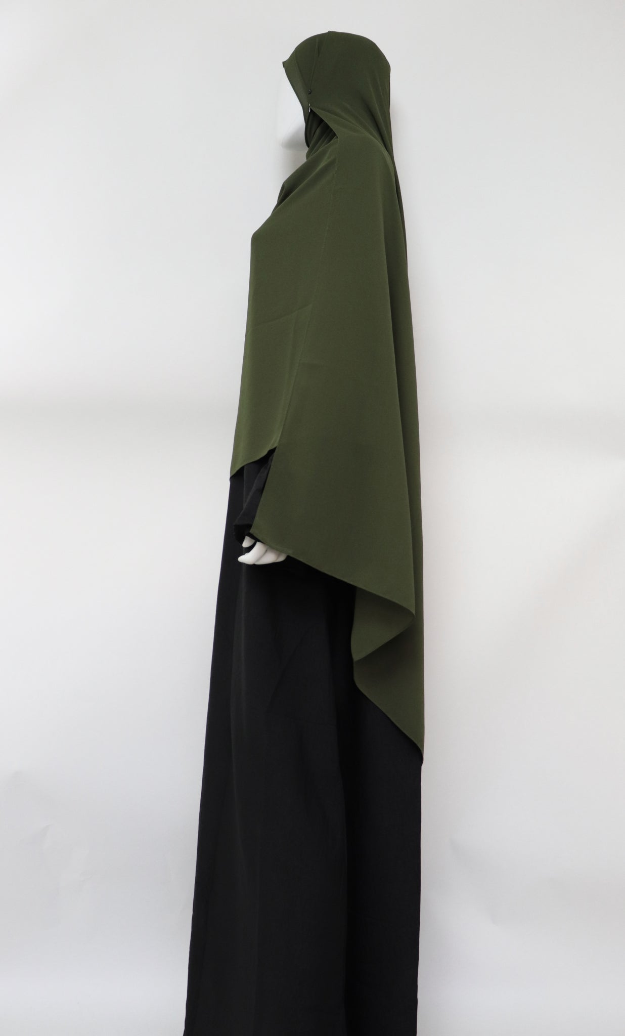 XL Premium Chiffon Hijab - Deep Olive