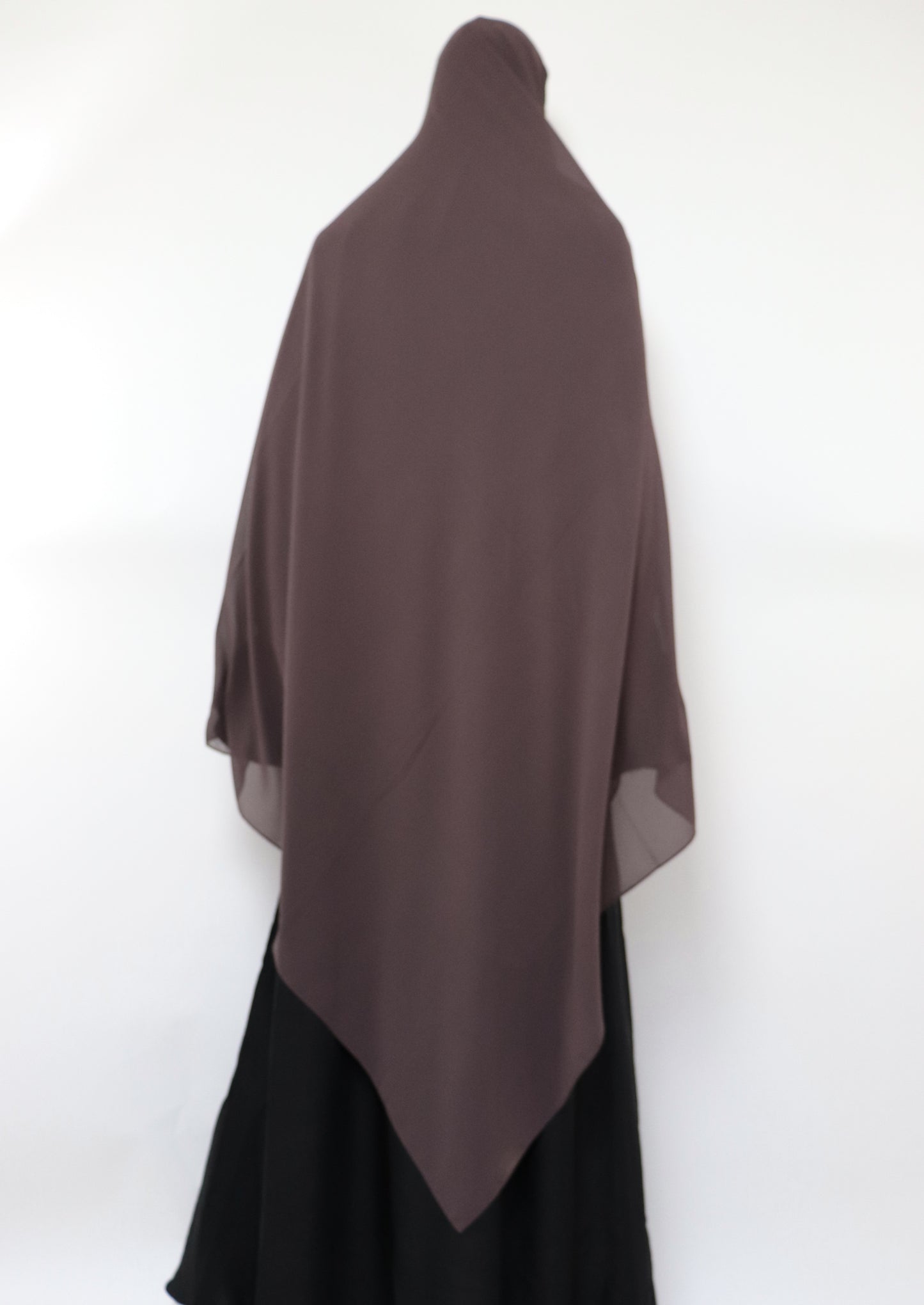 XL Premium Chiffon Hijab - Coffee