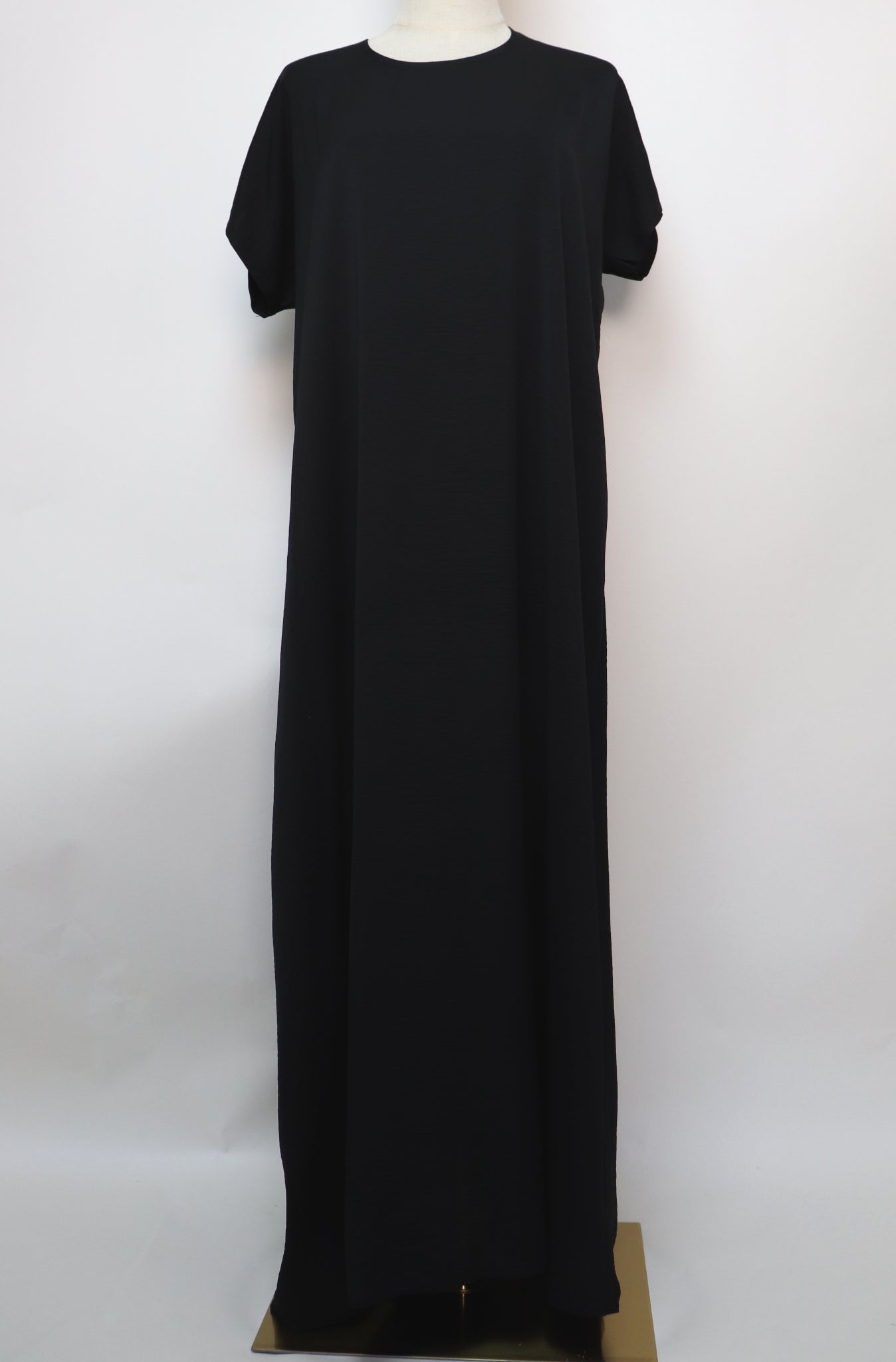 3 Piece Set Lightweight Open Bisht Abaya - Black