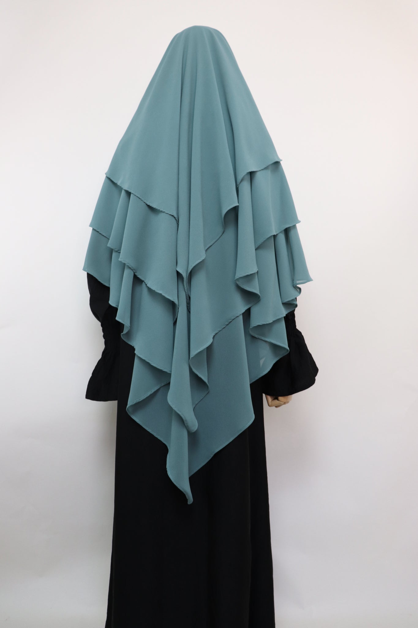 3 Layer Diamond Khimar - Sage