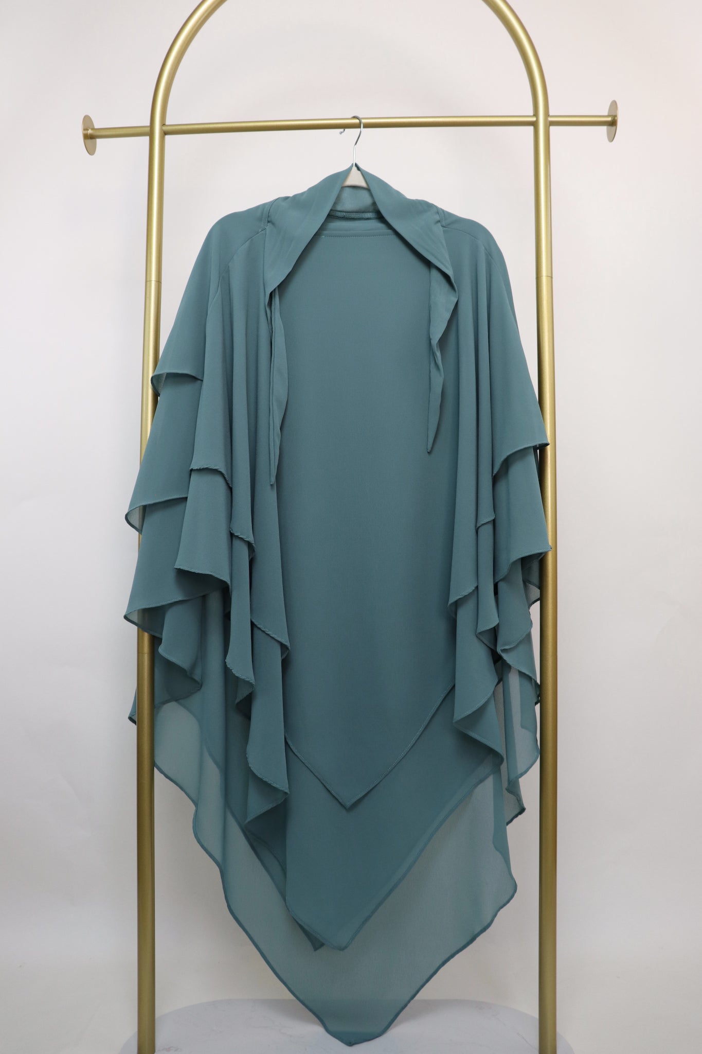 3 Layer Diamond Khimar - Sage