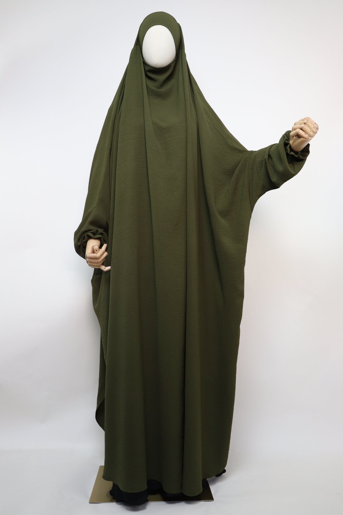 One Piece Full Length Jilbab - Olive