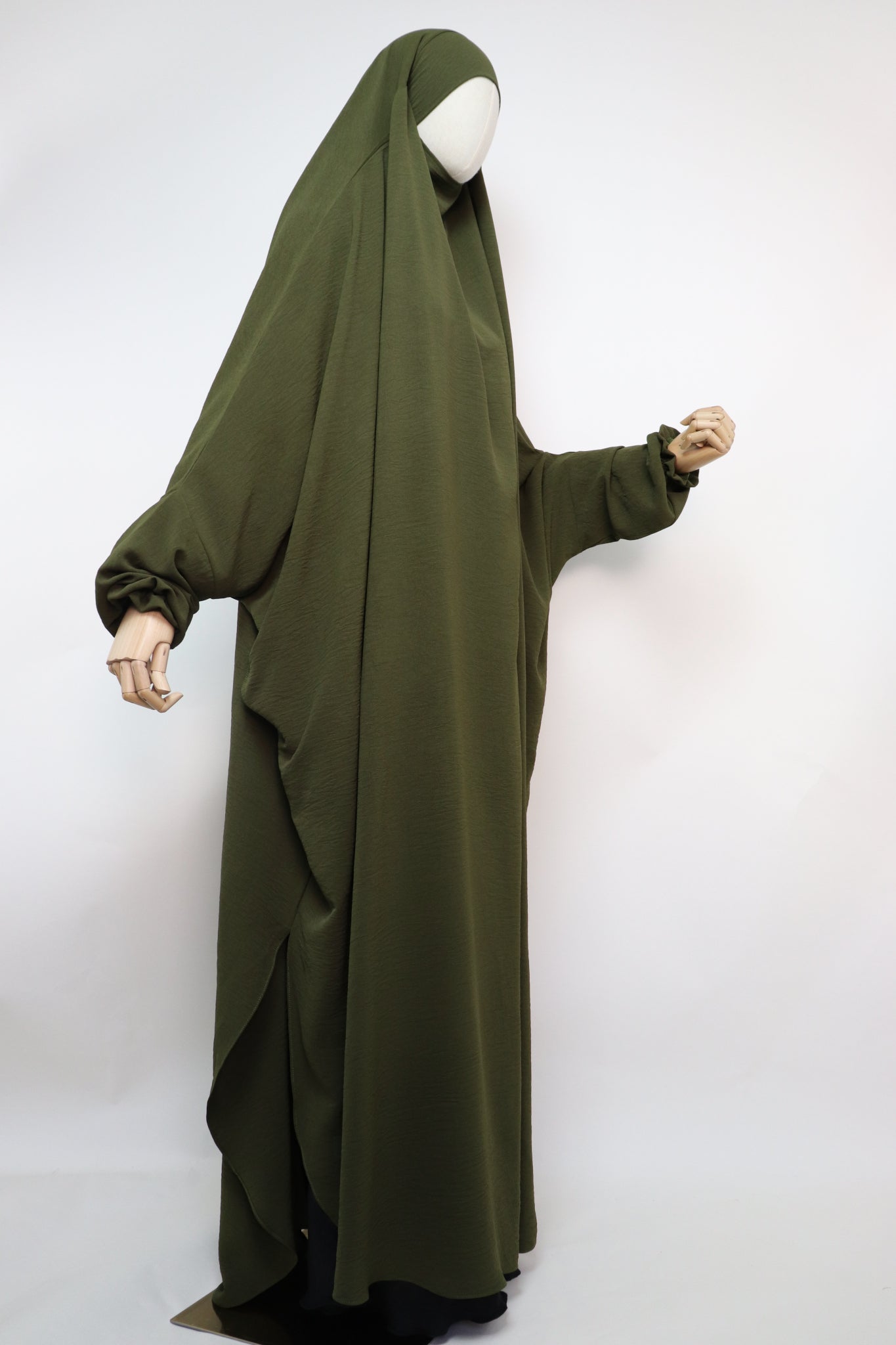 One Piece Full Length Jilbab - Olive