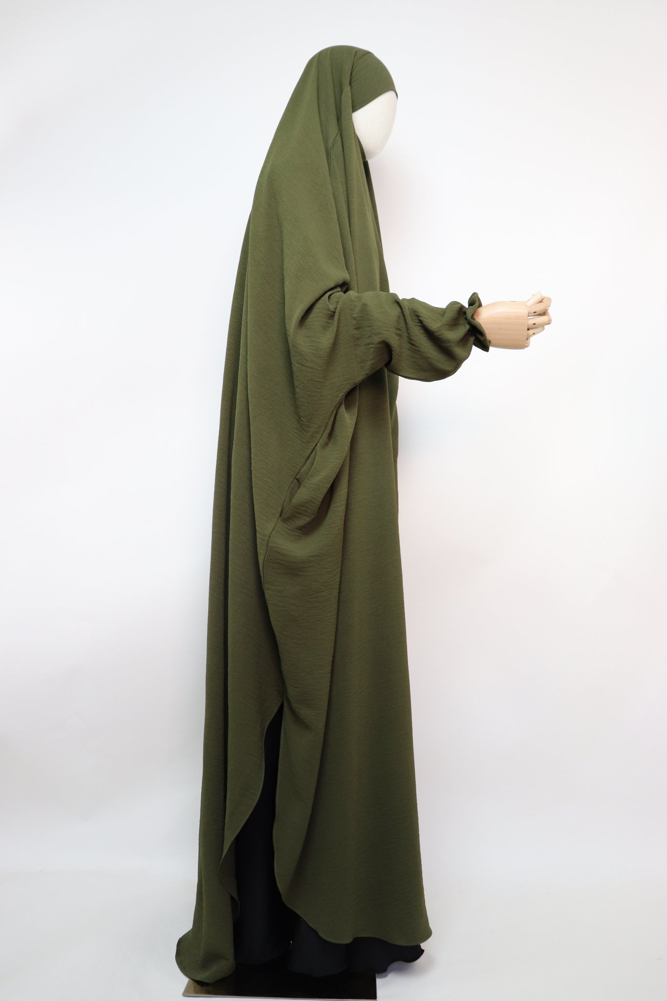 One Piece Full Length Jilbab - Olive