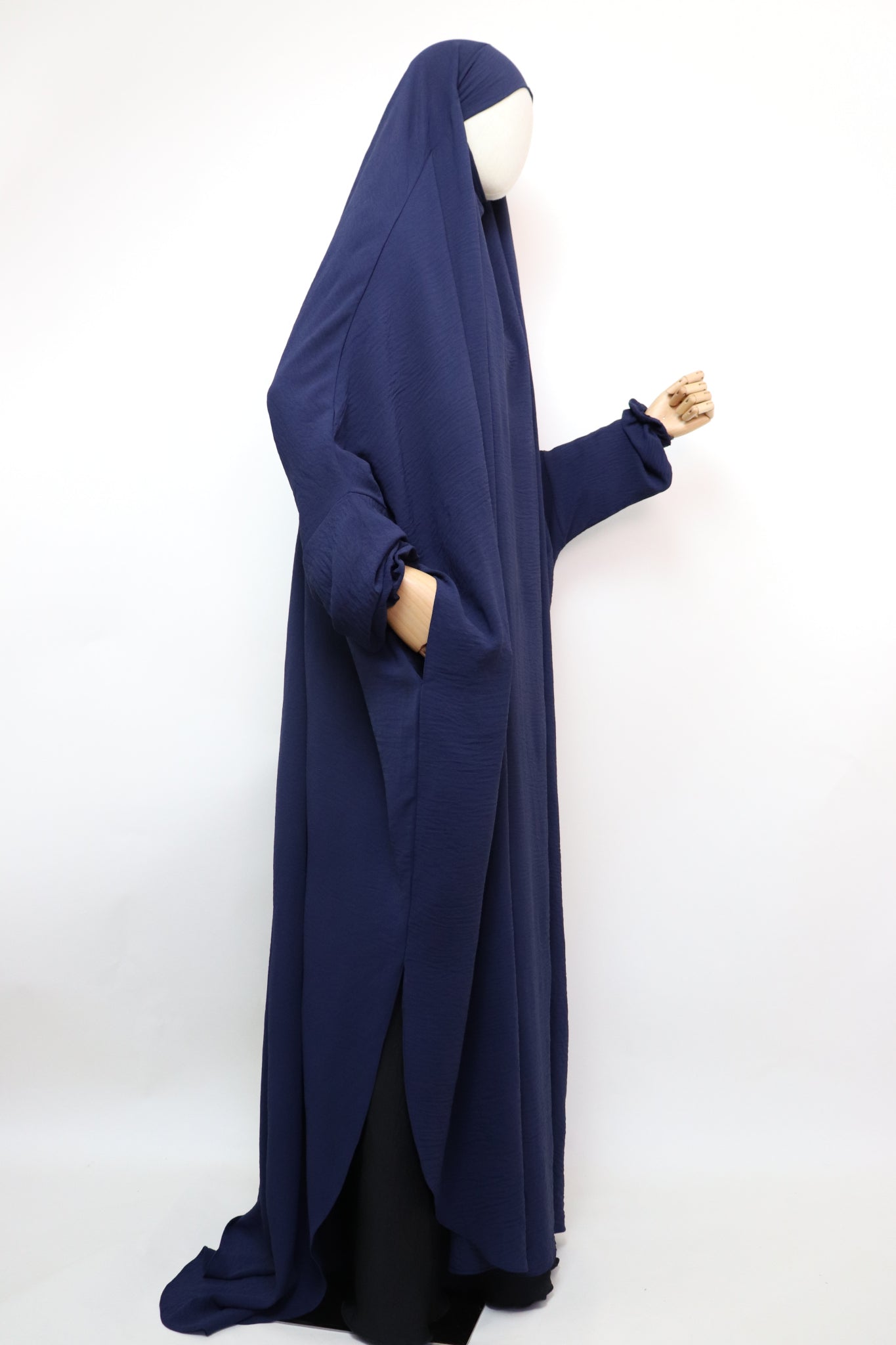 One Piece Full Length Jilbab - Navy
