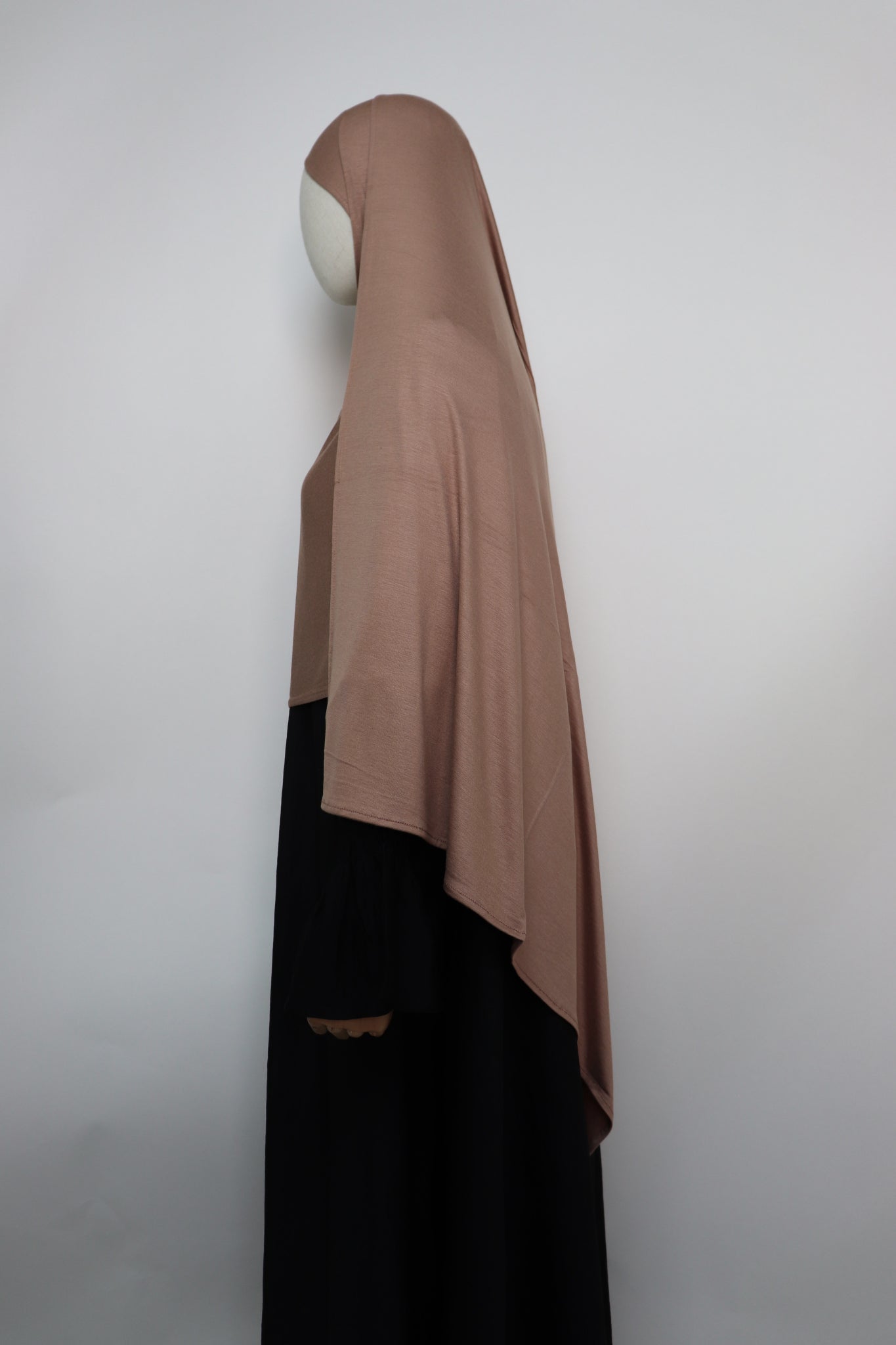 Premium Maxi Jersey Hijab - Mocha