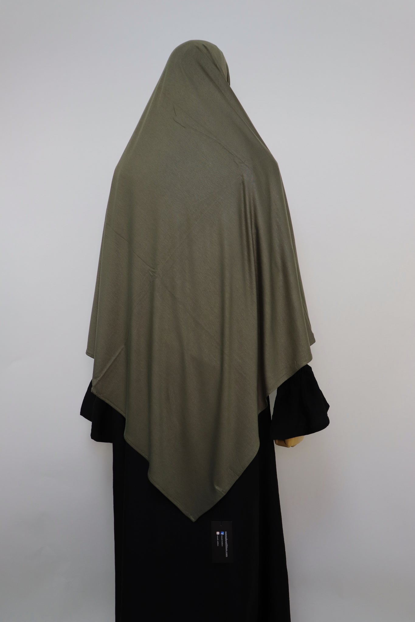 Premium Maxi Jersey Hijab - Deep Olive