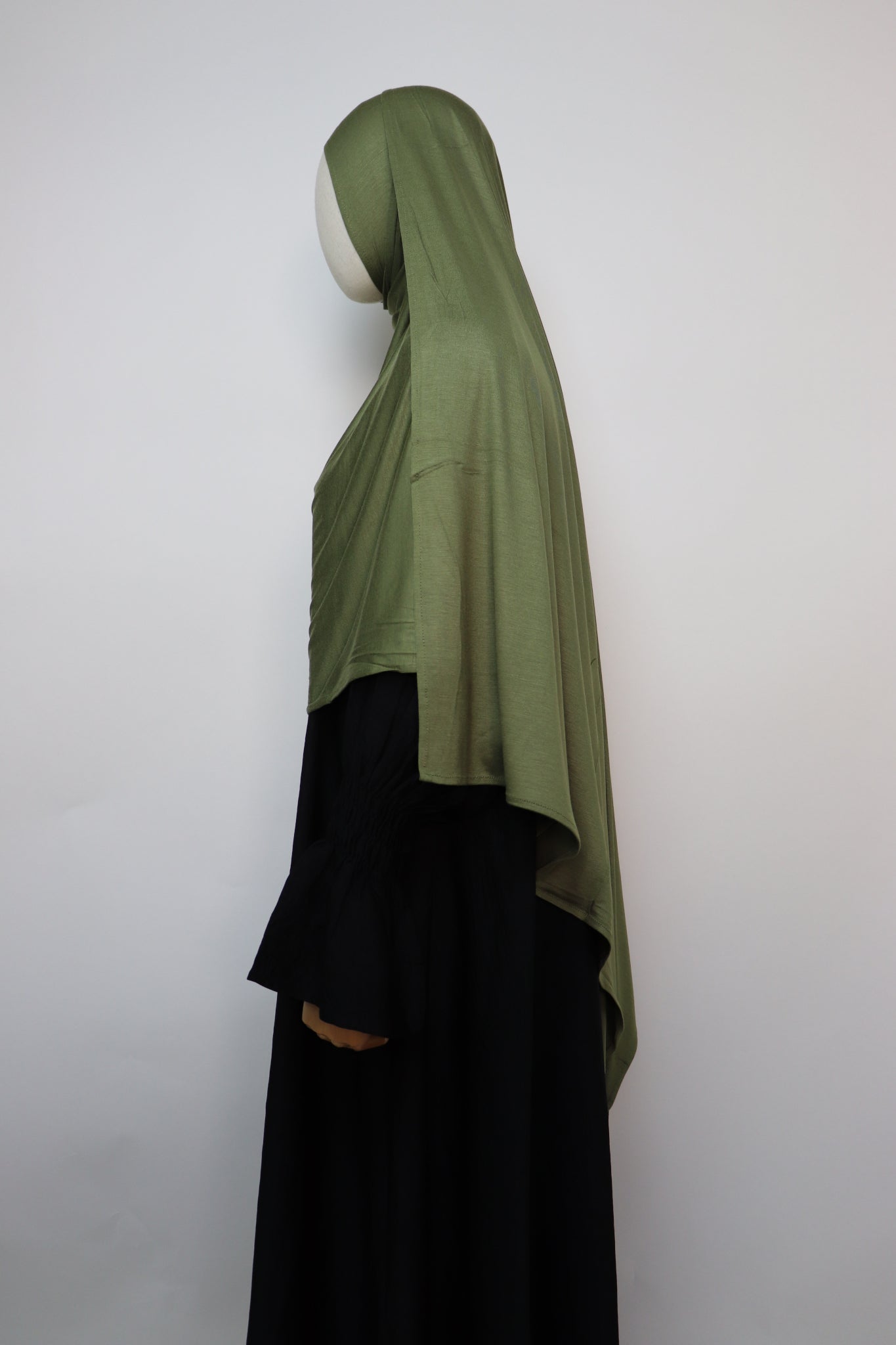Premium Maxi Jersey Hijab - Olive