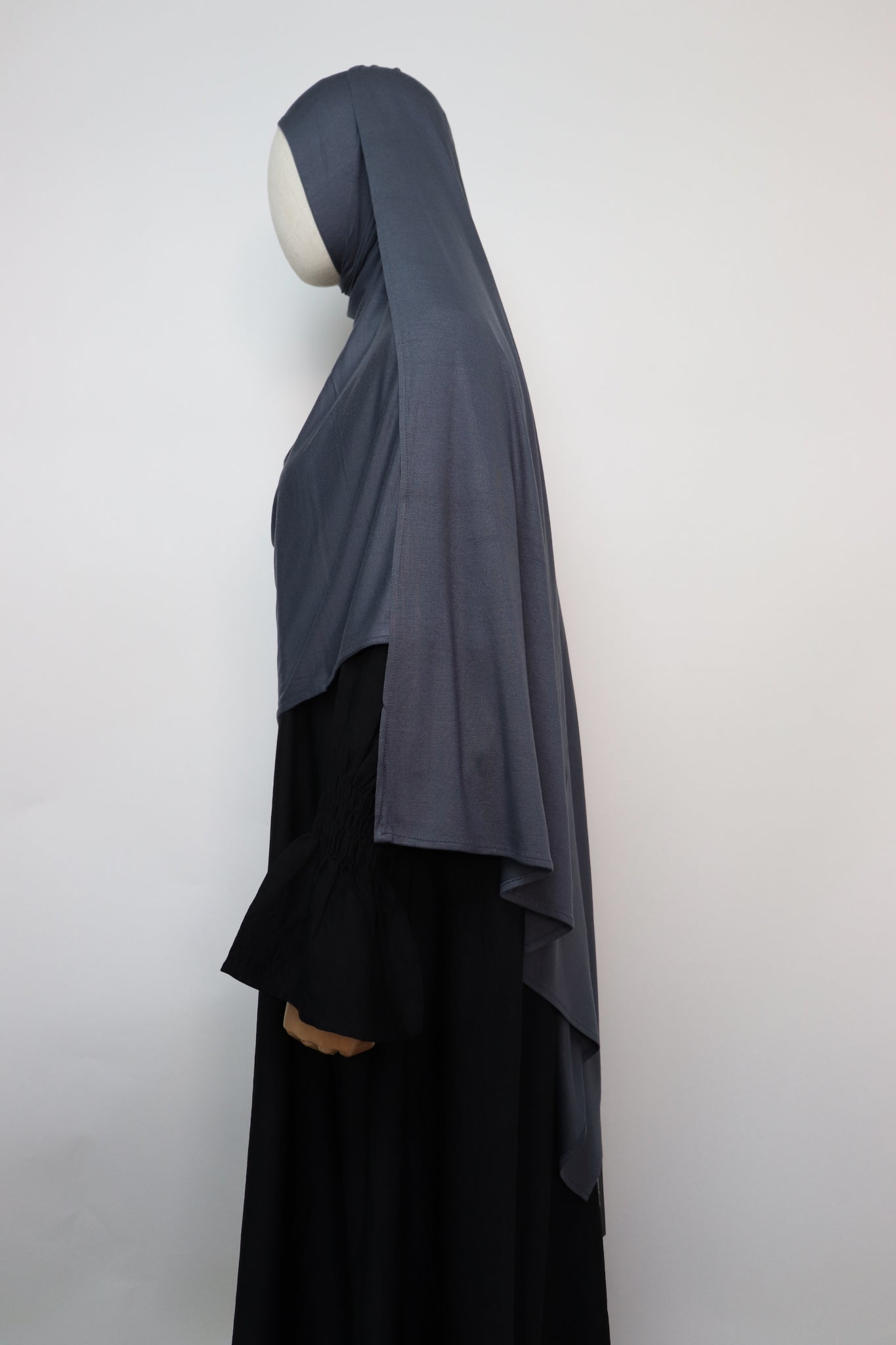 Premium Maxi Jersey Hijab - Dark Gray