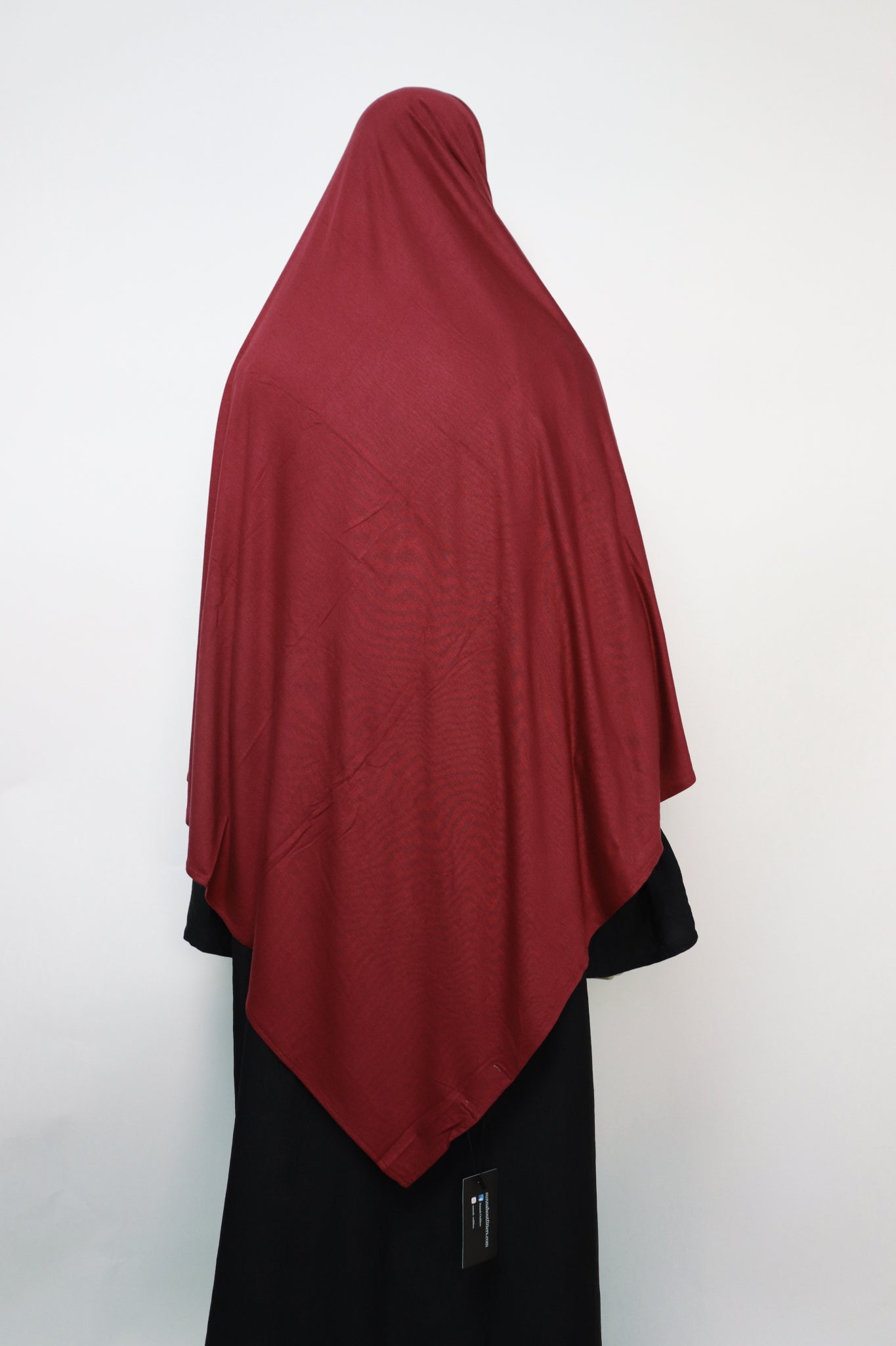 Premium Maxi Jersey Hijab - Deep Red