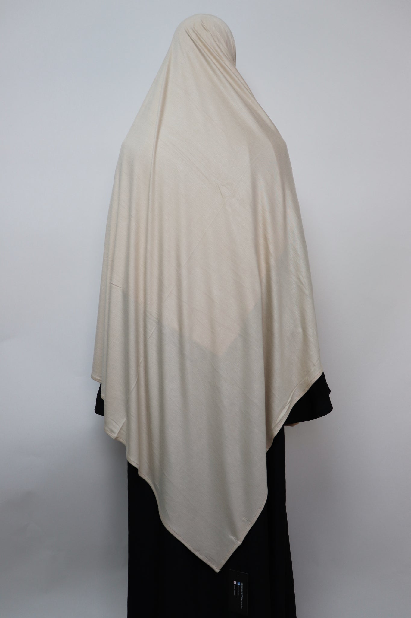 Premium Maxi Jersey Hijab - Bone