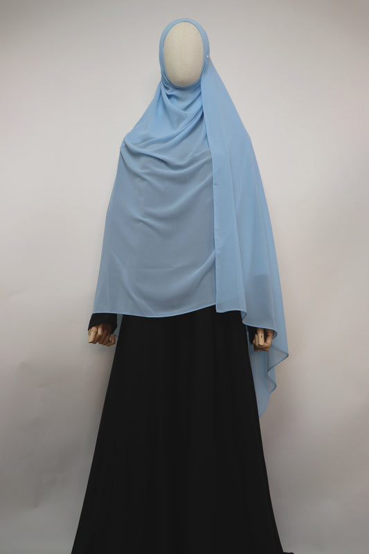 XL Premium Chiffon Hijab - Sky