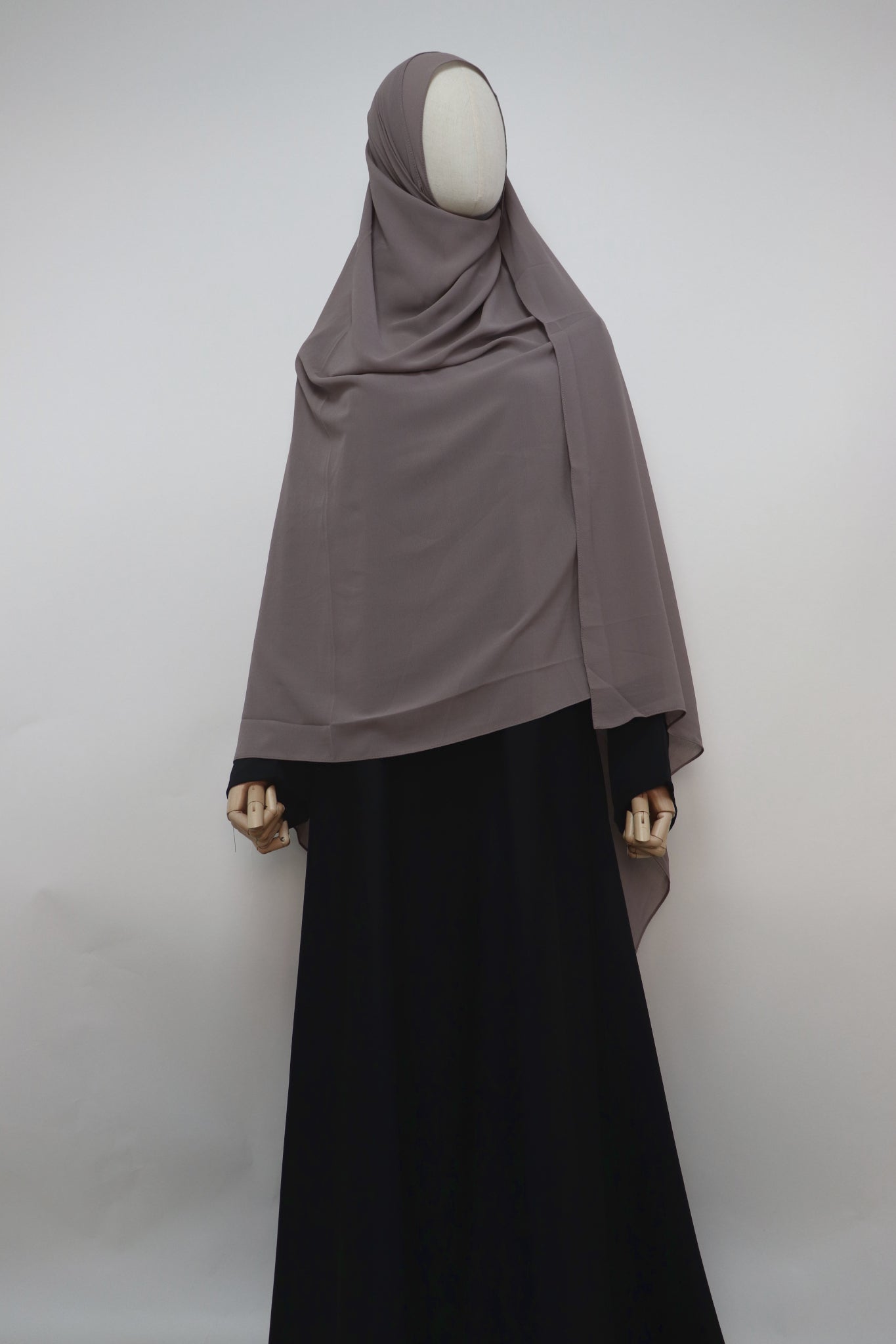 XL Premium Chiffon Hijab - Taupe Gray