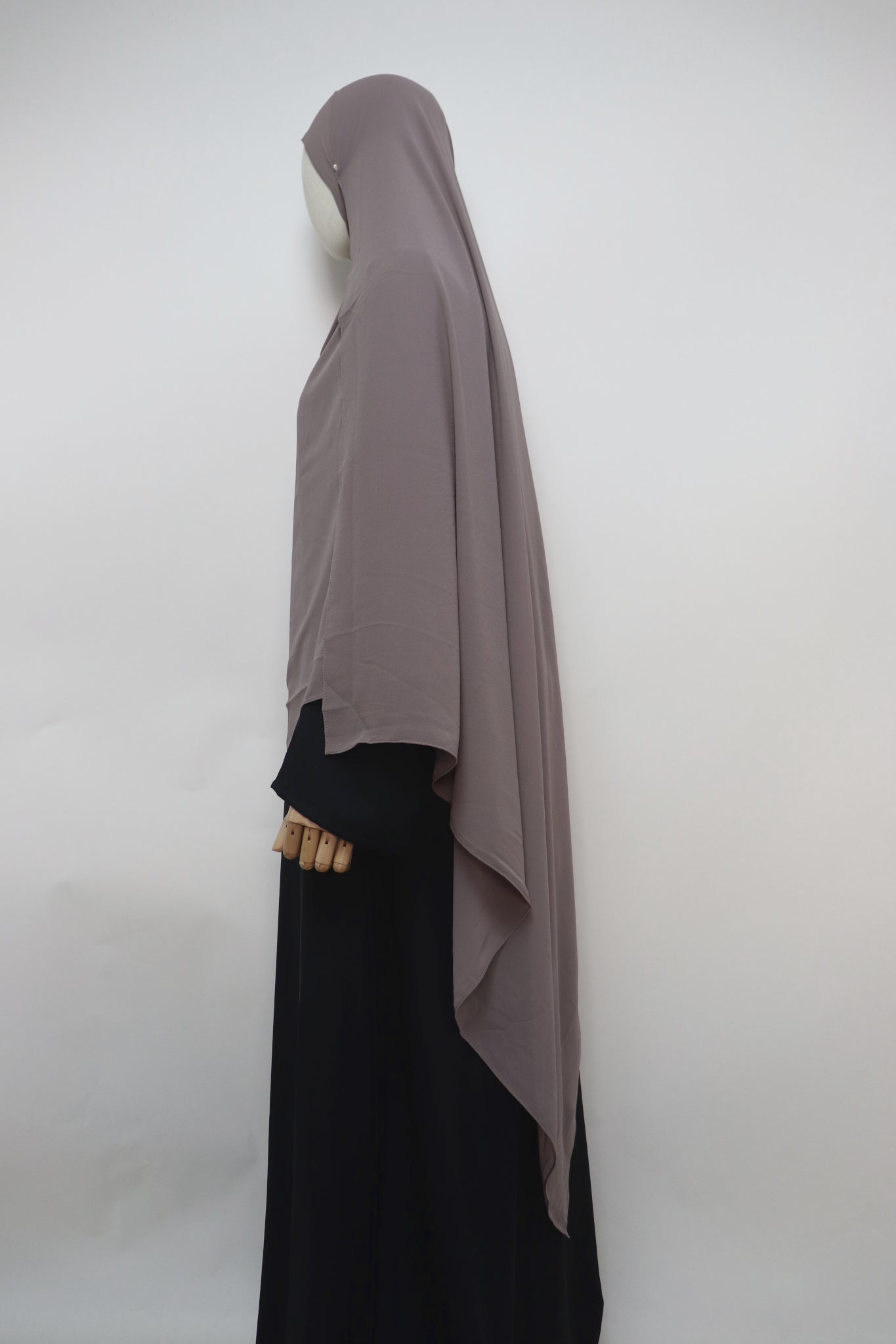 XL Premium Chiffon Hijab - Taupe Gray