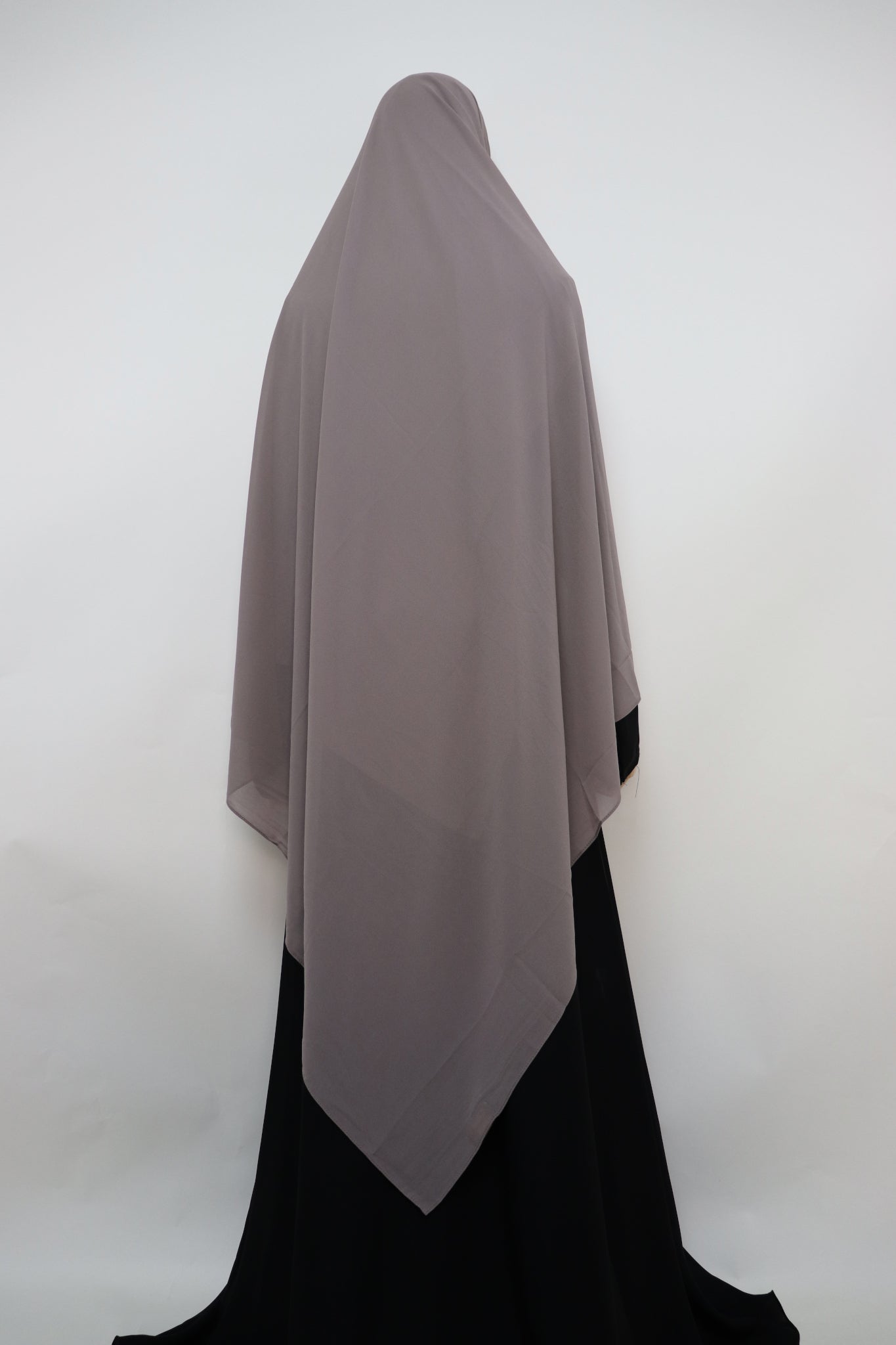 XL Premium Chiffon Hijab - Taupe Gray