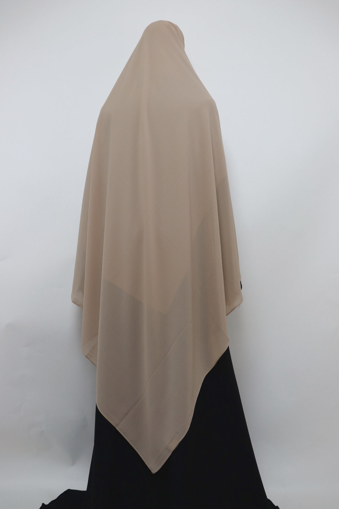 XL Premium Chiffon Hijab - Almond