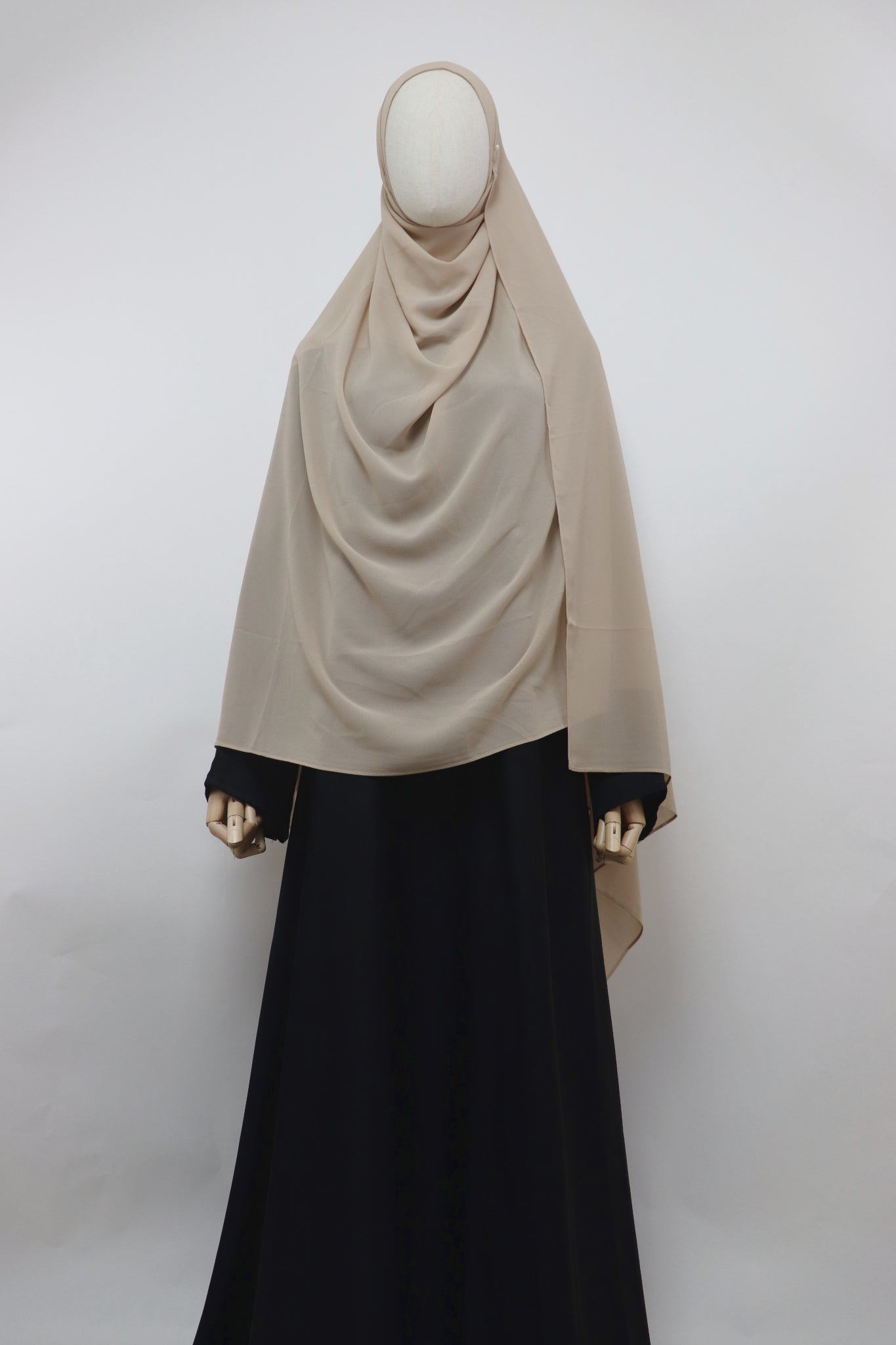 XL Premium Chiffon Hijab - Buff