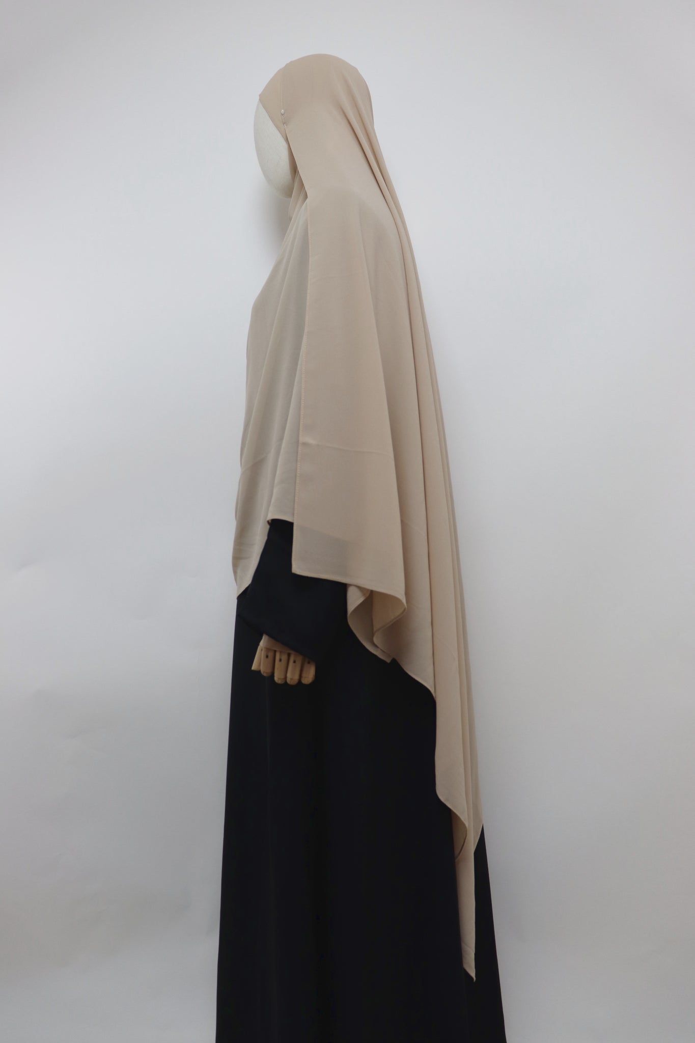 XL Premium Chiffon Hijab - Buff