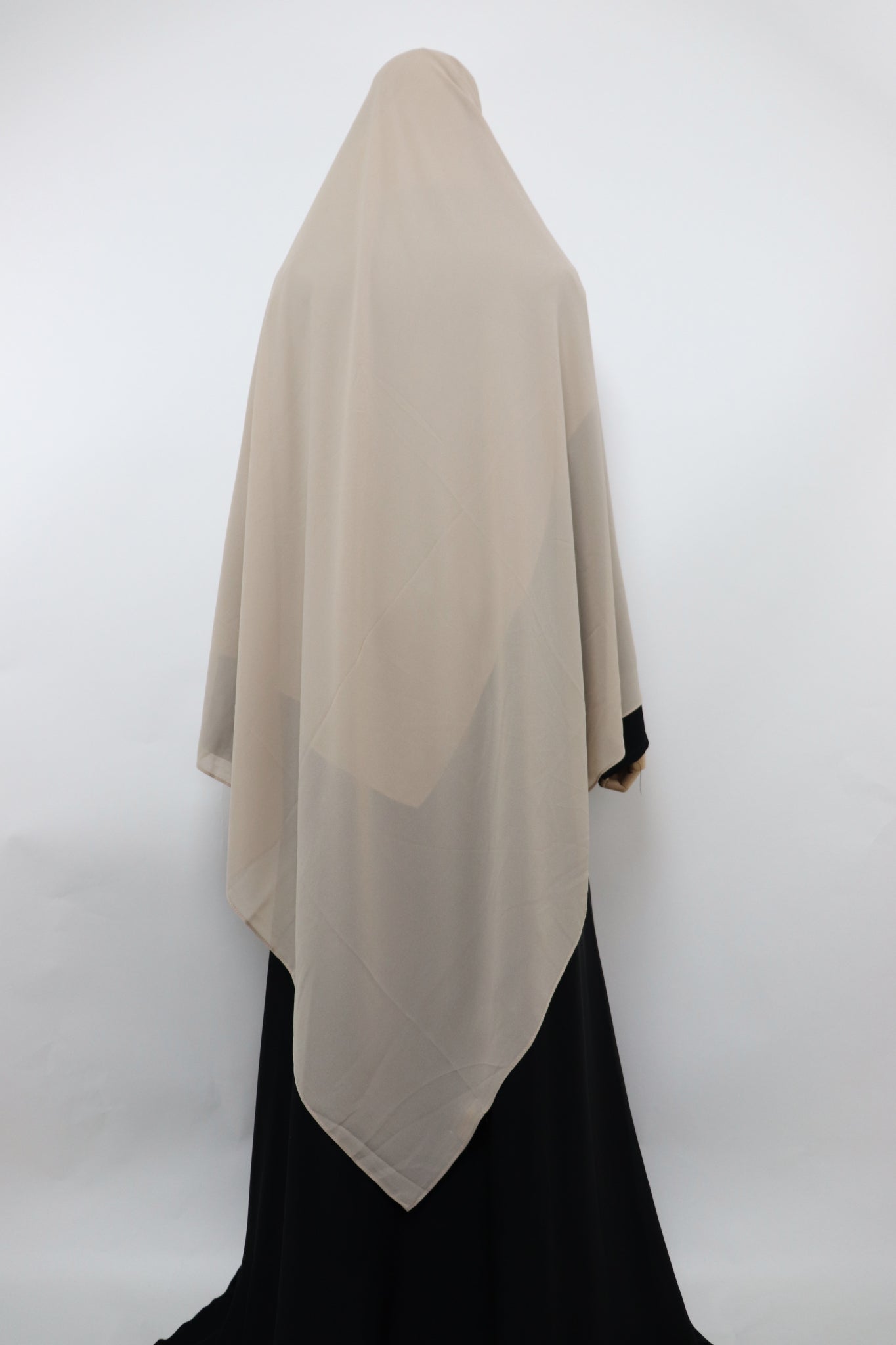 XL Premium Chiffon Hijab - Buff