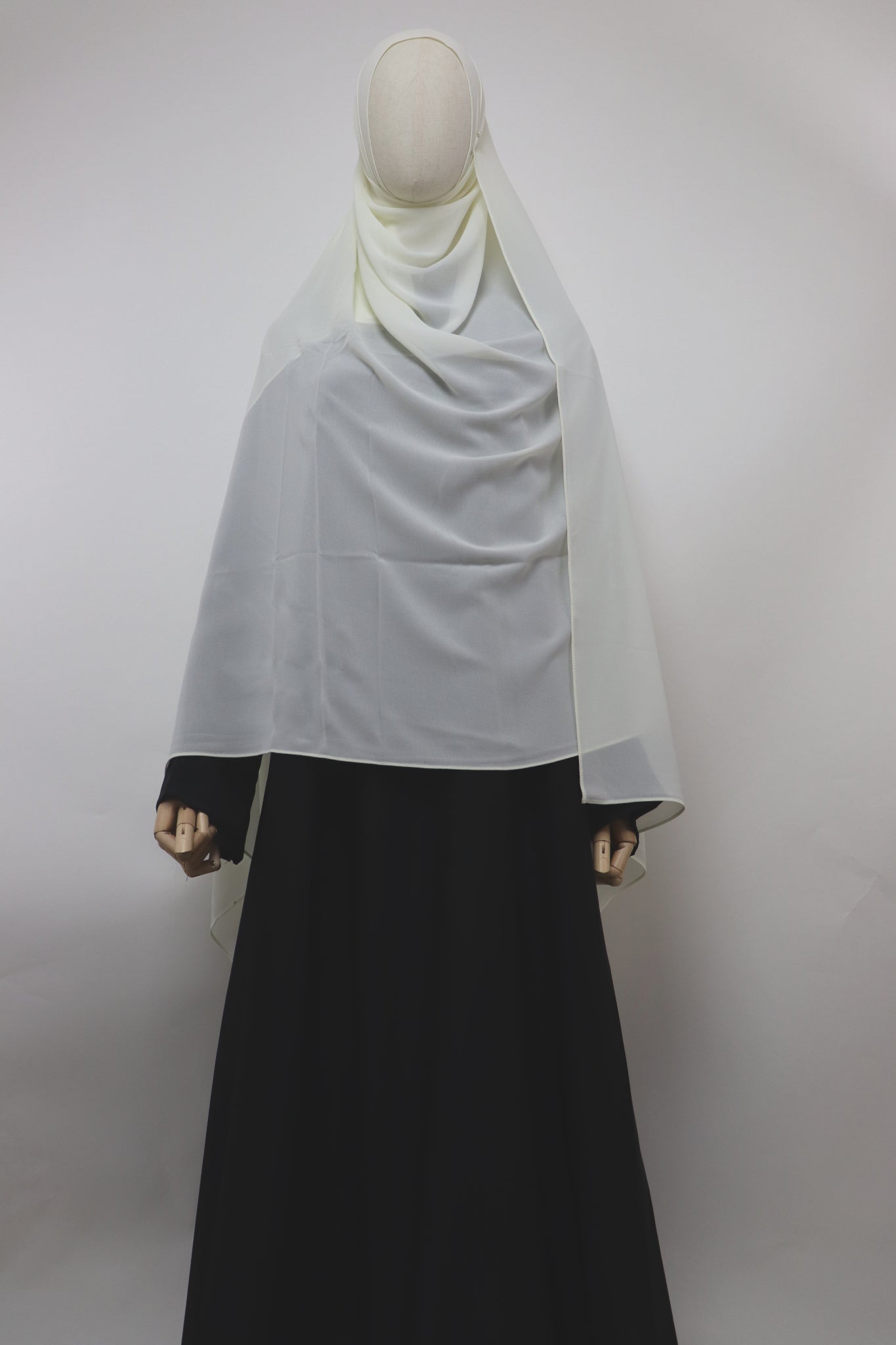 XL Premium Chiffon Hijab - Cream