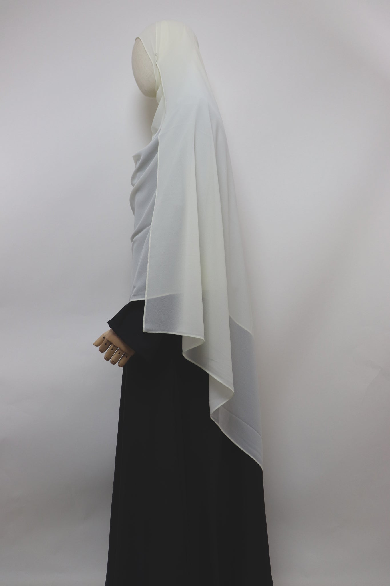XL Premium Chiffon Hijab - Cream
