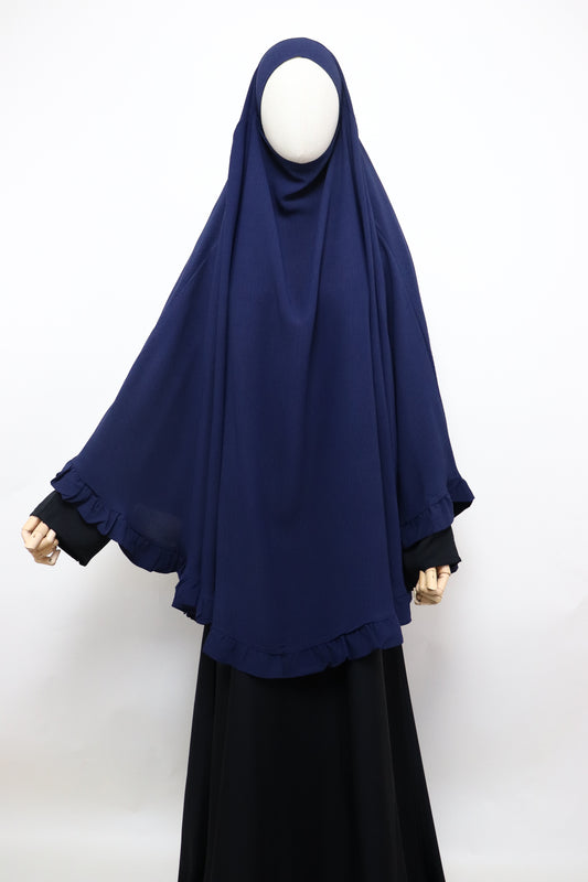 Raffle Crinkle Khimar - Navy