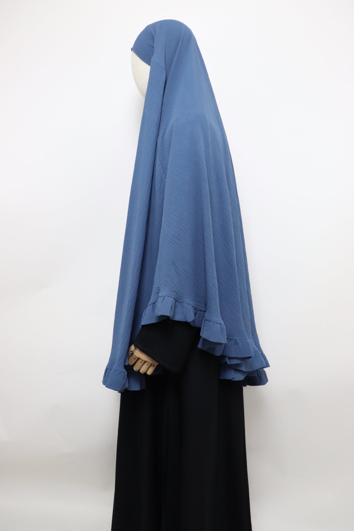 Raffle Crinkle Khimar - Dusty Blue