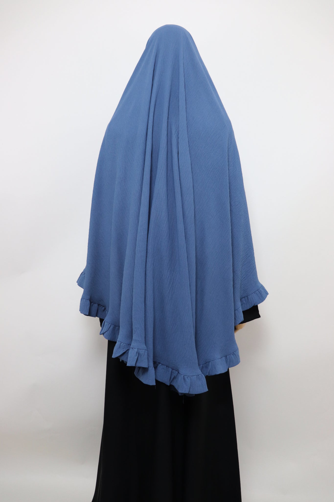 Raffle Crinkle Khimar - Dusty Blue