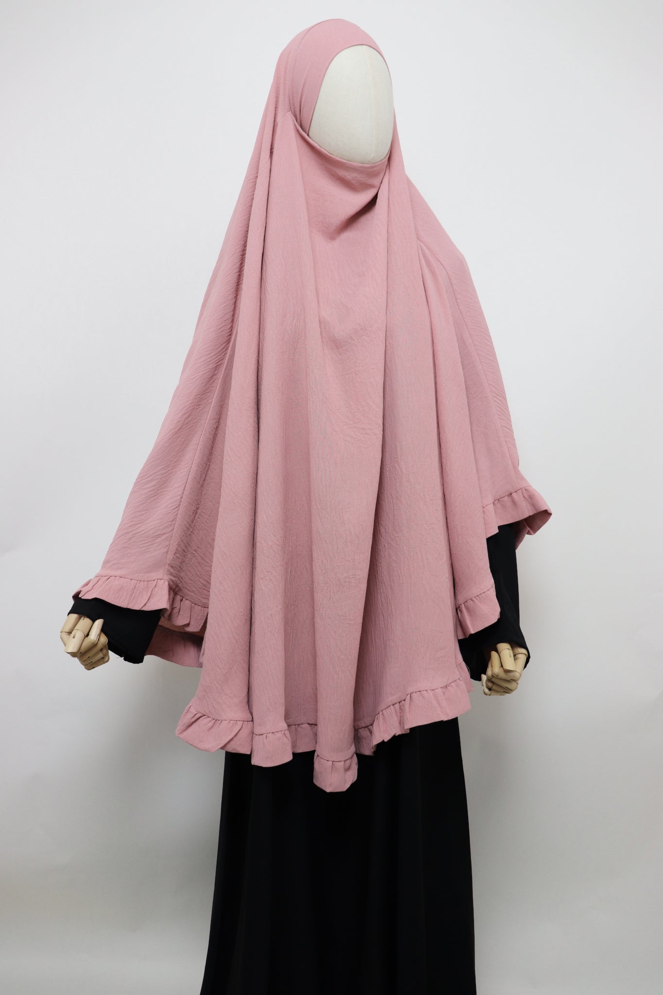 Raffle Crinkle Khimar - Pink