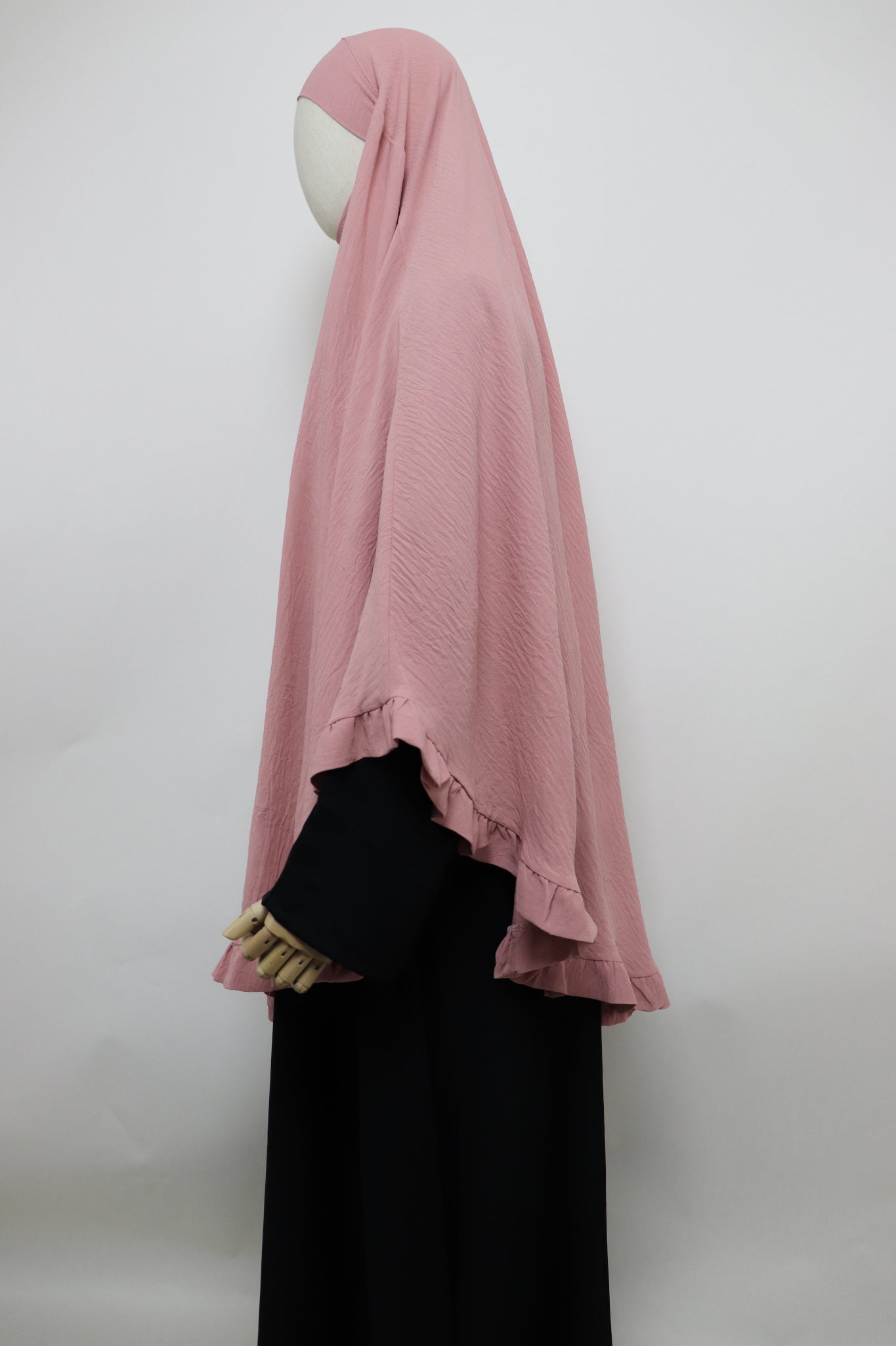 Raffle Crinkle Khimar - Pink