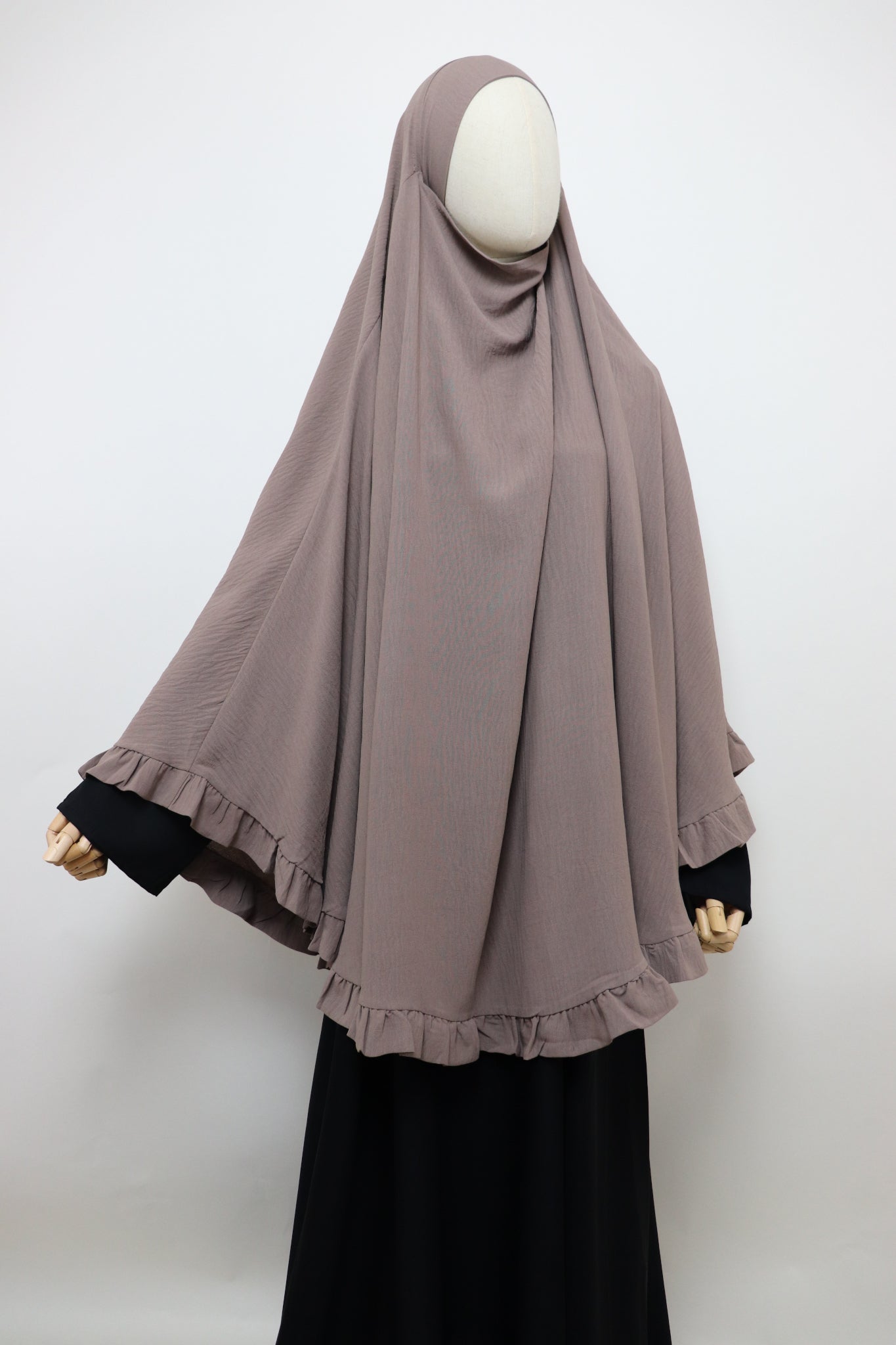 Raffle Crinkle Khimar - Taupe