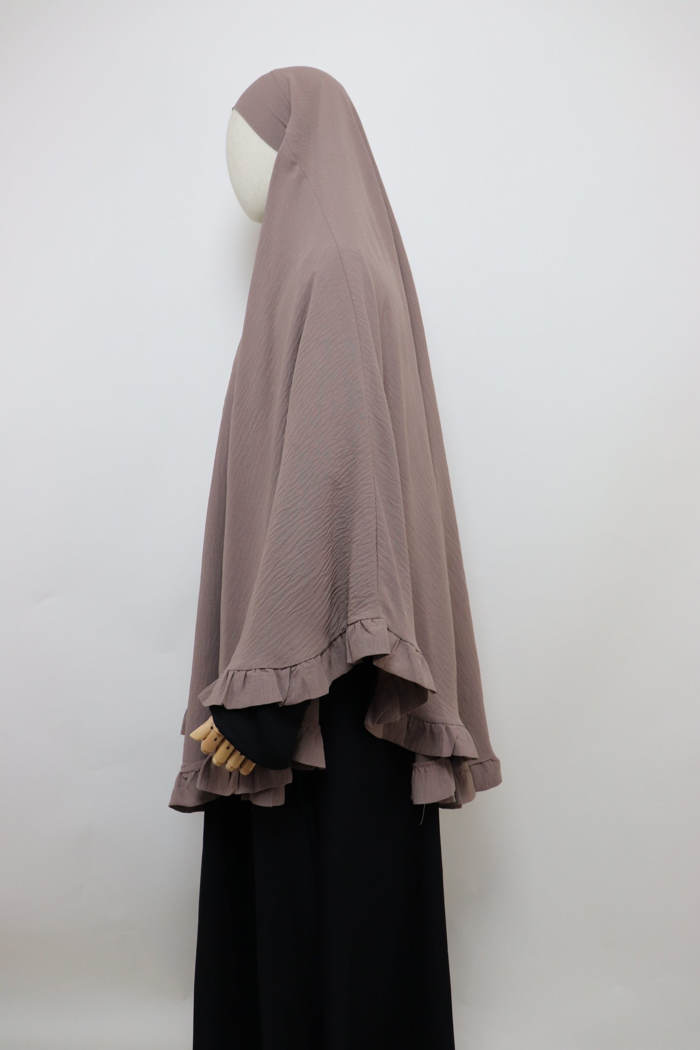 Raffle Crinkle Khimar - Taupe