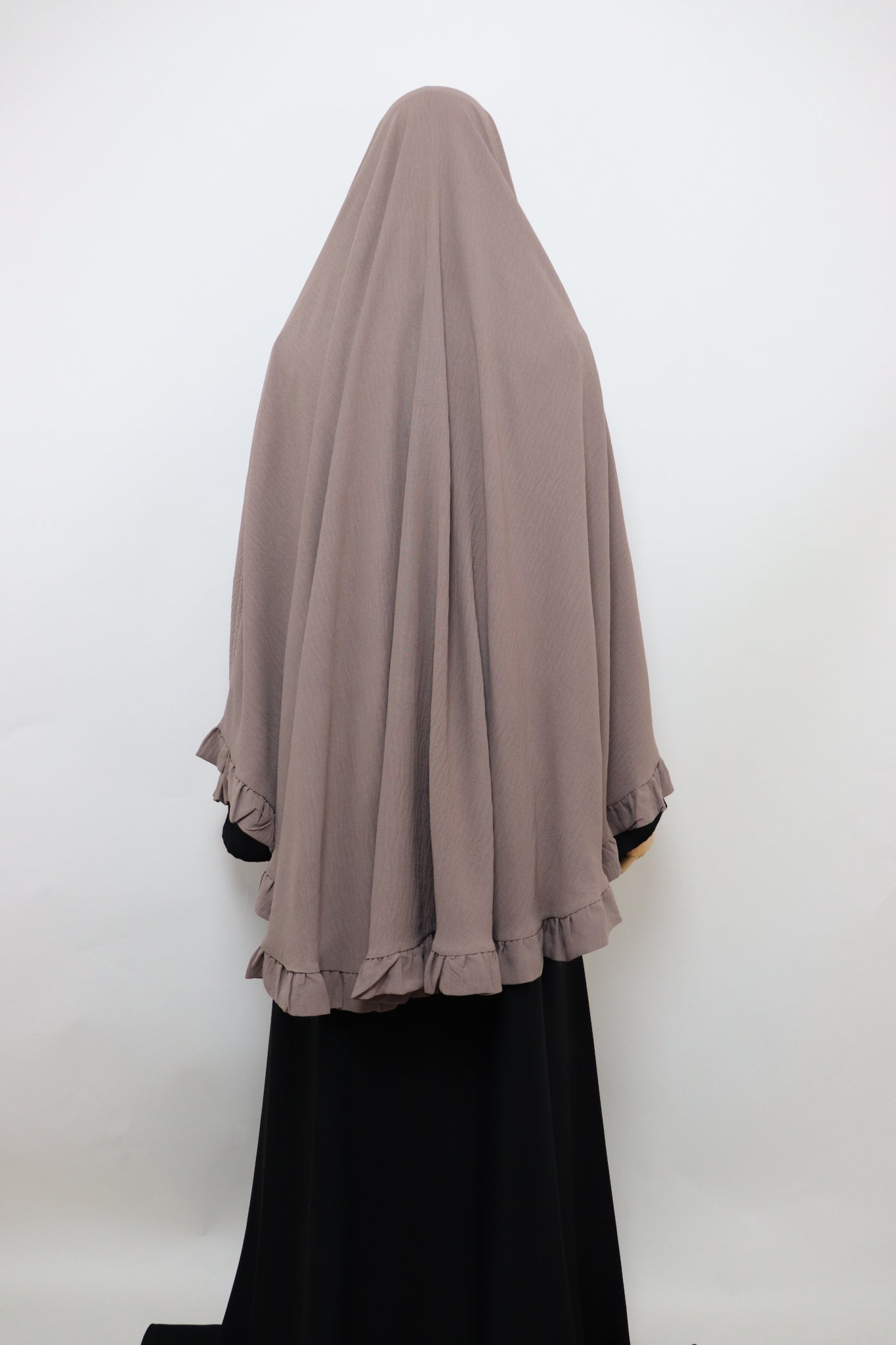 Raffle Crinkle Khimar - Taupe