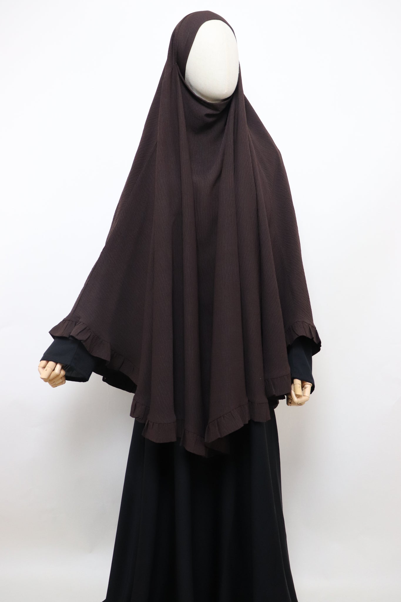 Raffle Crinkle Khimar - Choco