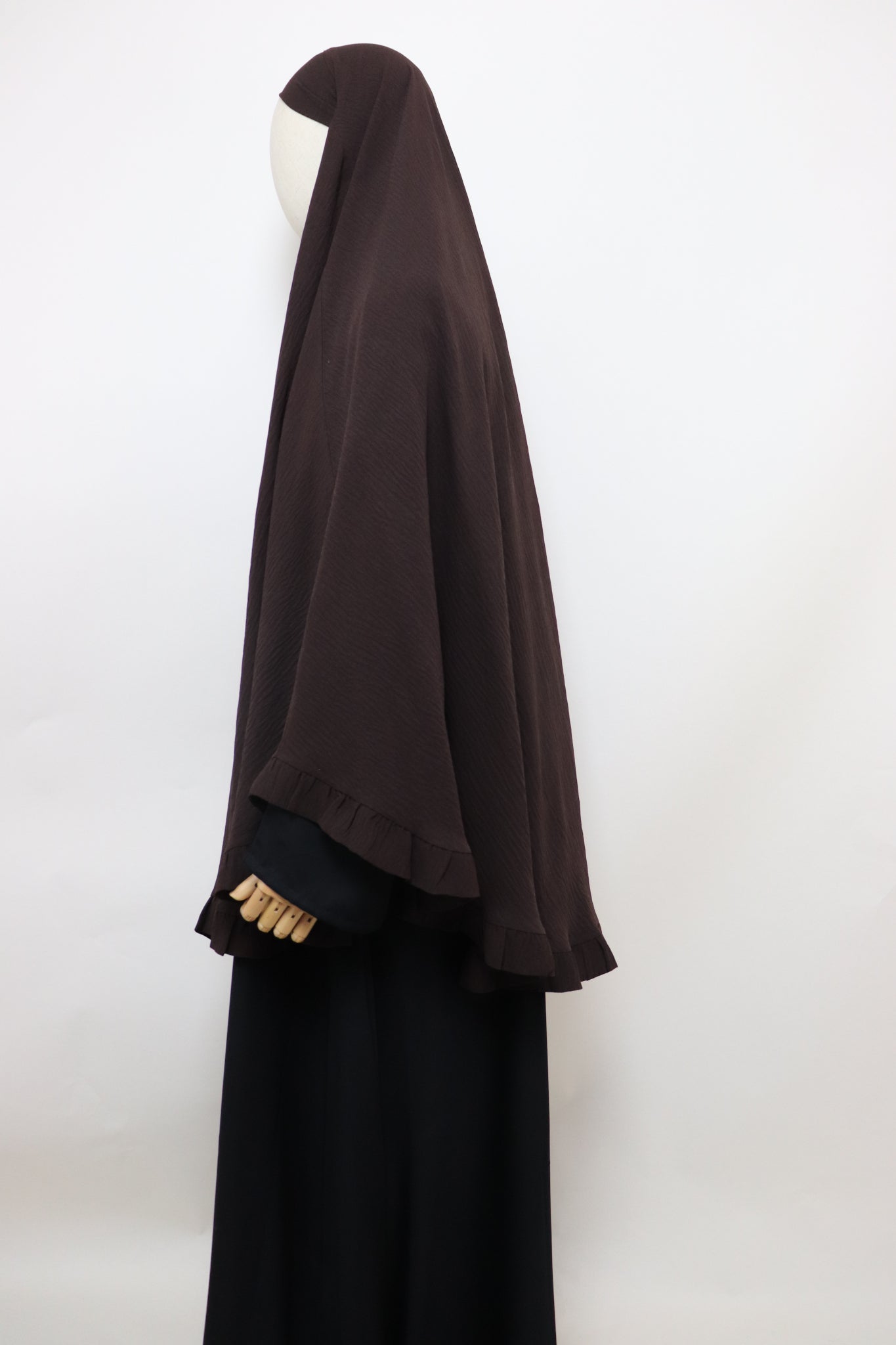 Raffle Crinkle Khimar - Choco