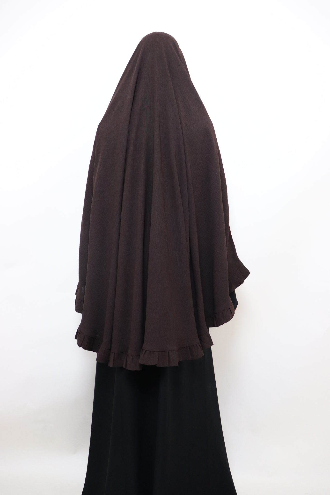 Raffle Crinkle Khimar - Choco