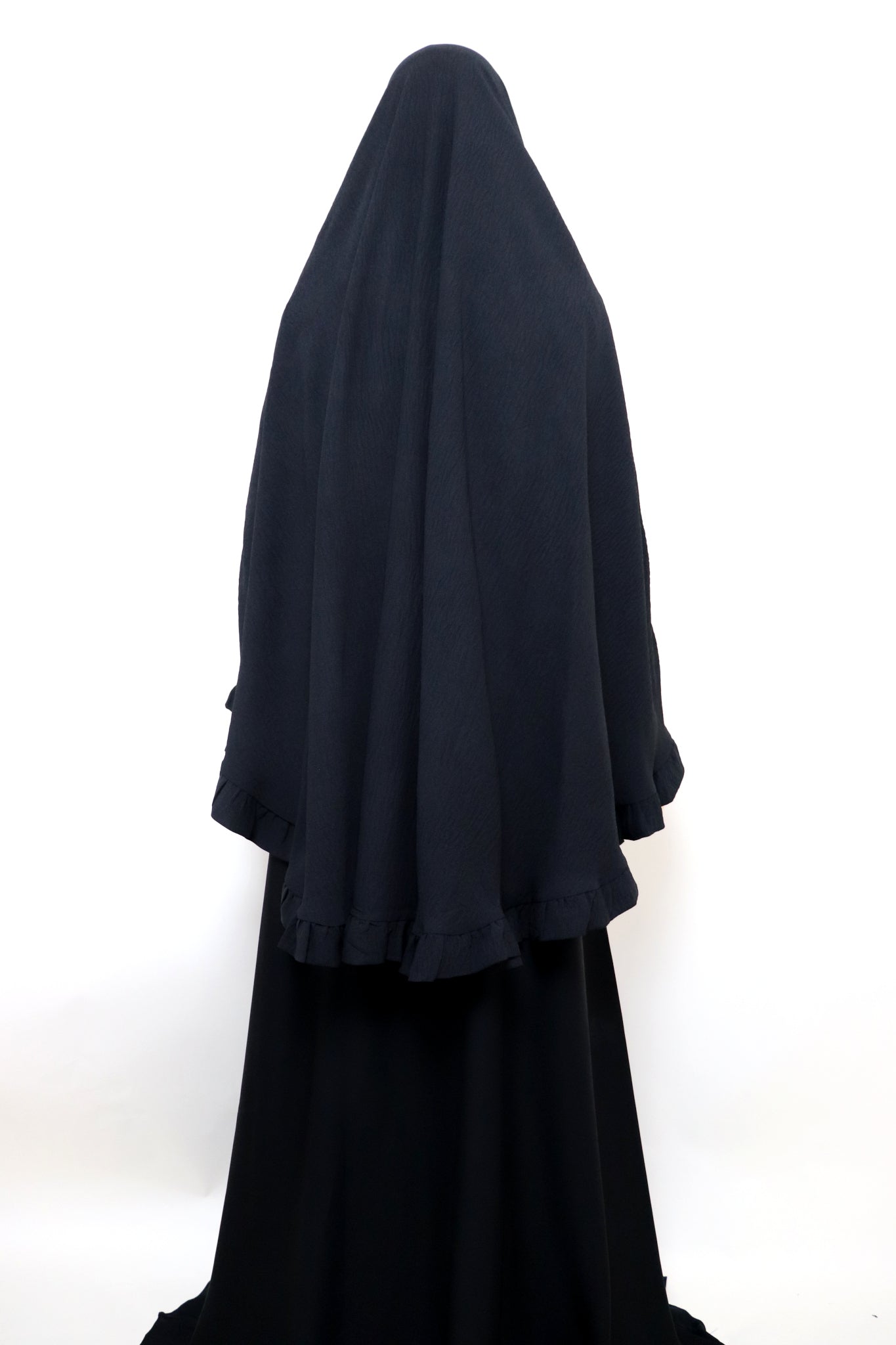 Raffle Crinkle Khimar - Black