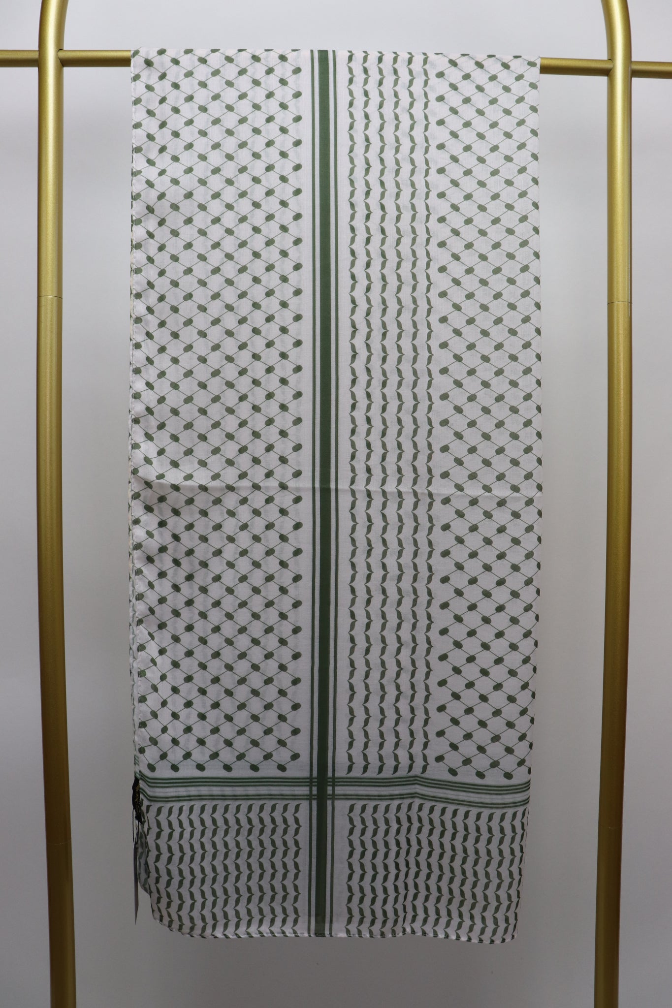 Keffiyeh Print Cotton - Green