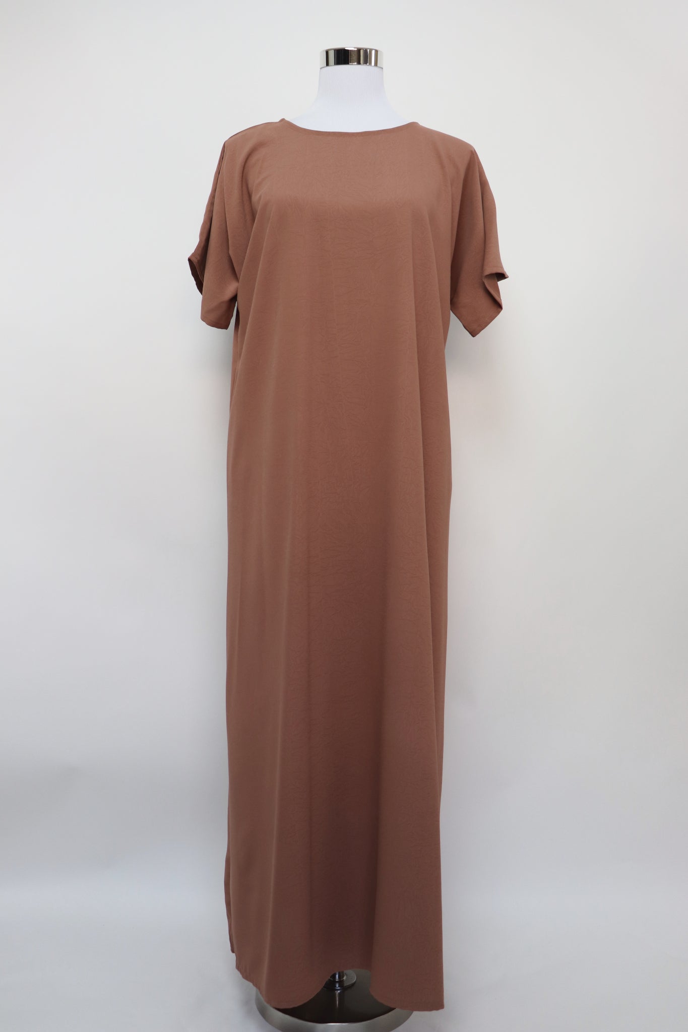 3 Piece Set Marble Open Kimono Abaya - Sandstone