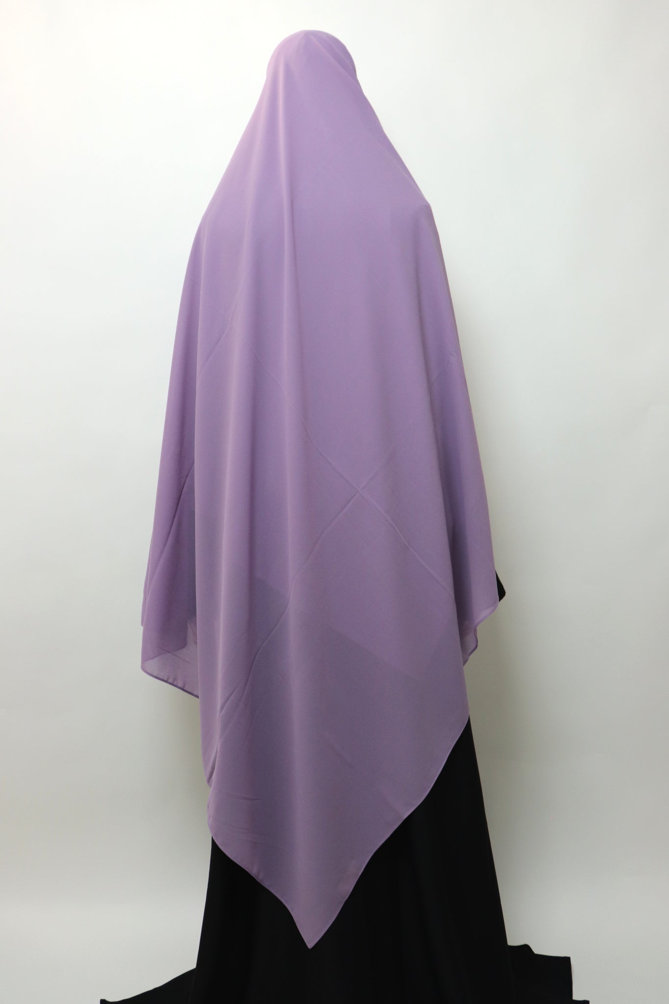 2XL Premium Chiffon Hijab - Dusty Lilac