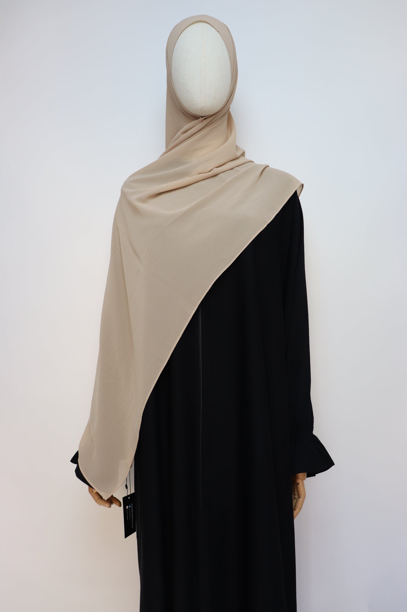Premium Chiffon Hijab Standard Size - Almond