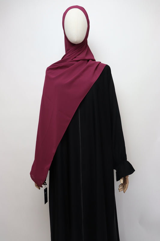 Premium Chiffon Hijab Standard Size - Berry