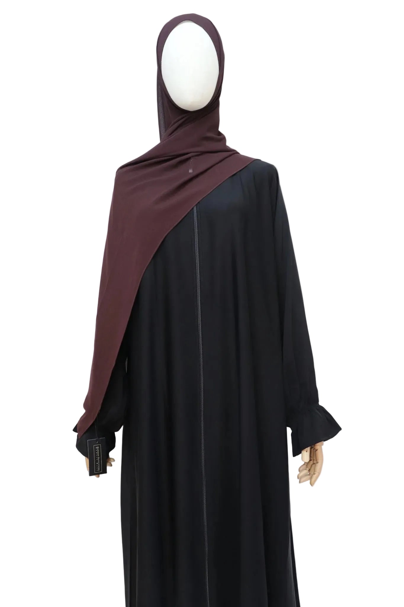 Premium Chiffon Hijab Standard Size - Choco Brown