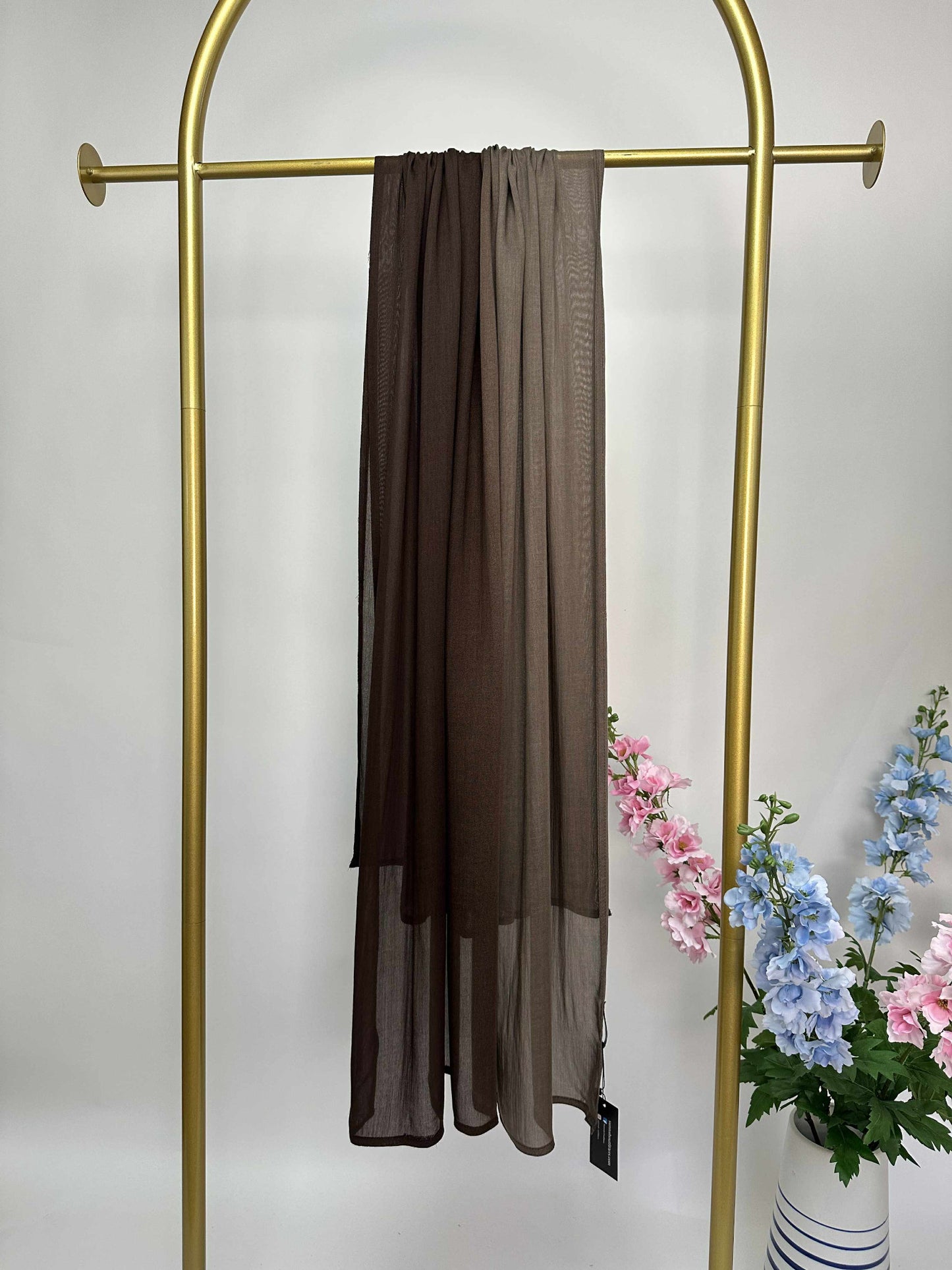Ombre Maxi Modal Hijab - Choco / Taupe