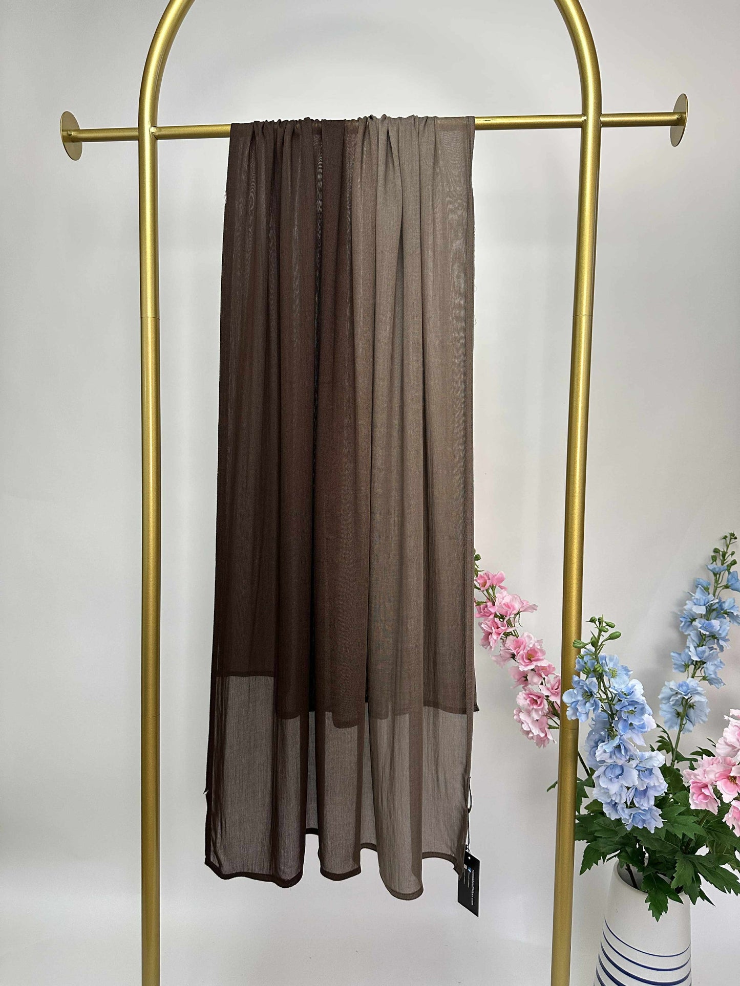 Ombre Maxi Modal Hijab - Choco / Taupe